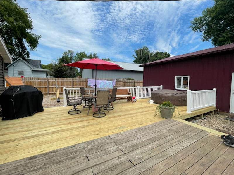 Owens home improvements Facebook ad: Services including but not limited to decks, drywall…