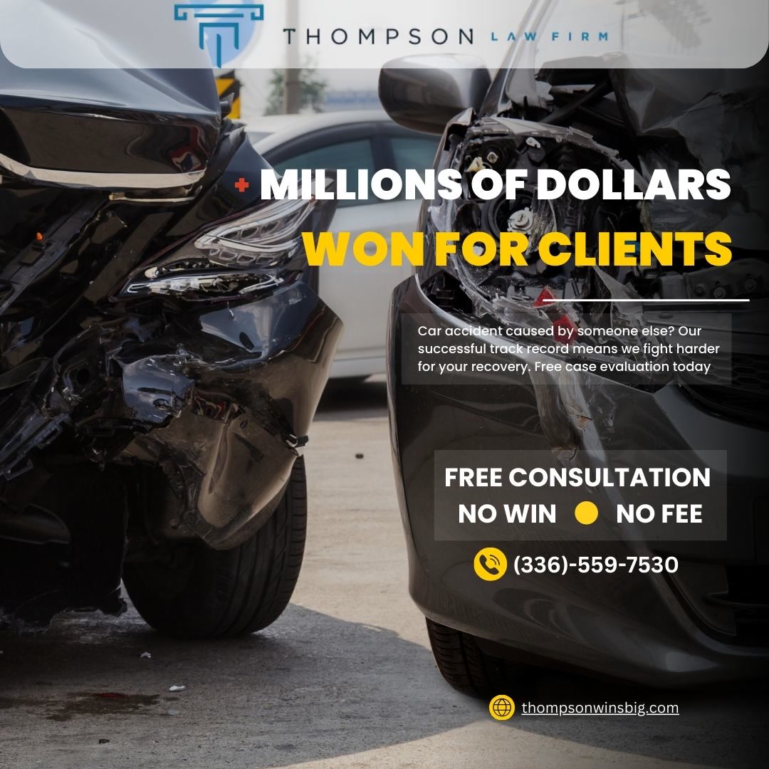 Thompson Law Firm Facebook ad from Oct 19, 2025