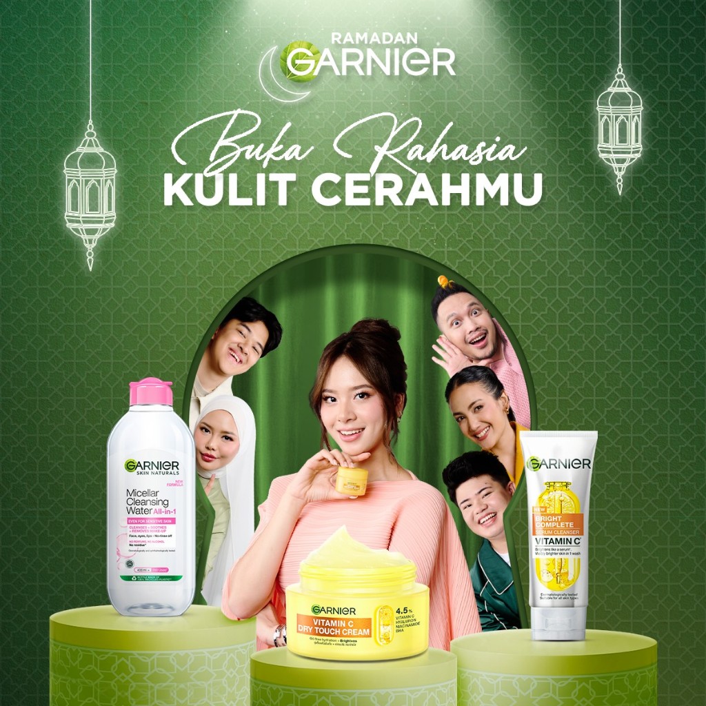 Garnier Facebook ad: HAH?! cuma 1x cuci muka, langsung 2 tingkat…
