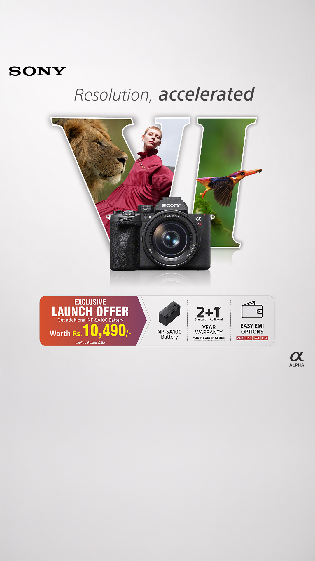 Sony Alpha IN Facebook ad