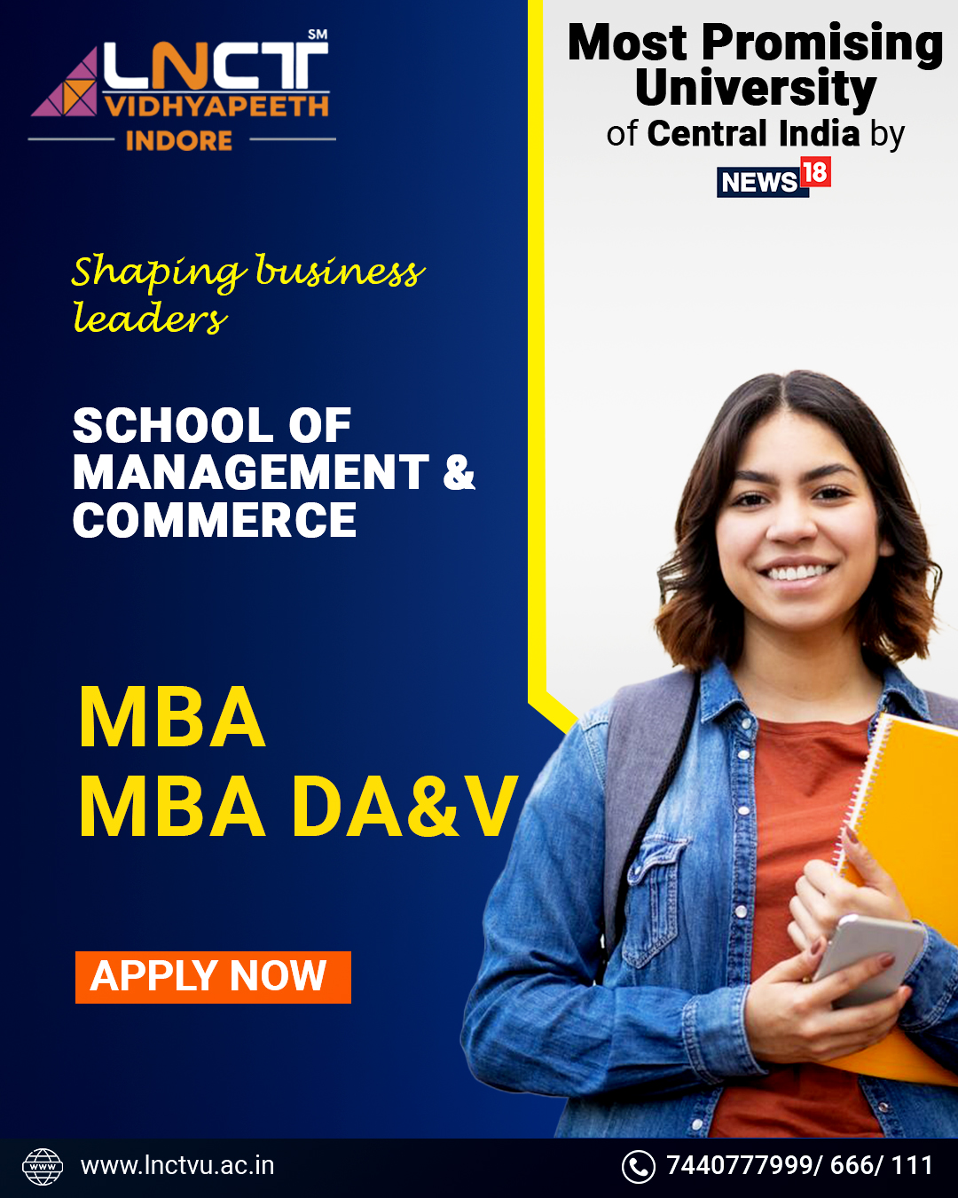 LNCT Vidhyapeeth University Facebook ad