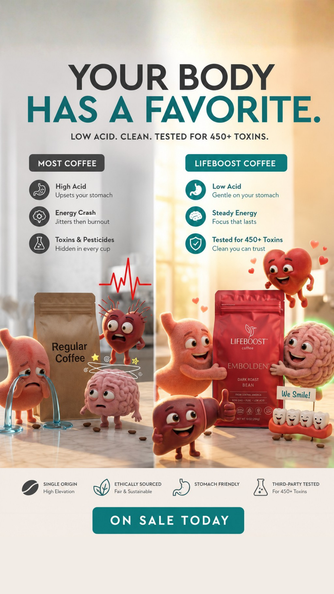 Lifeboost Coffee Facebook ad