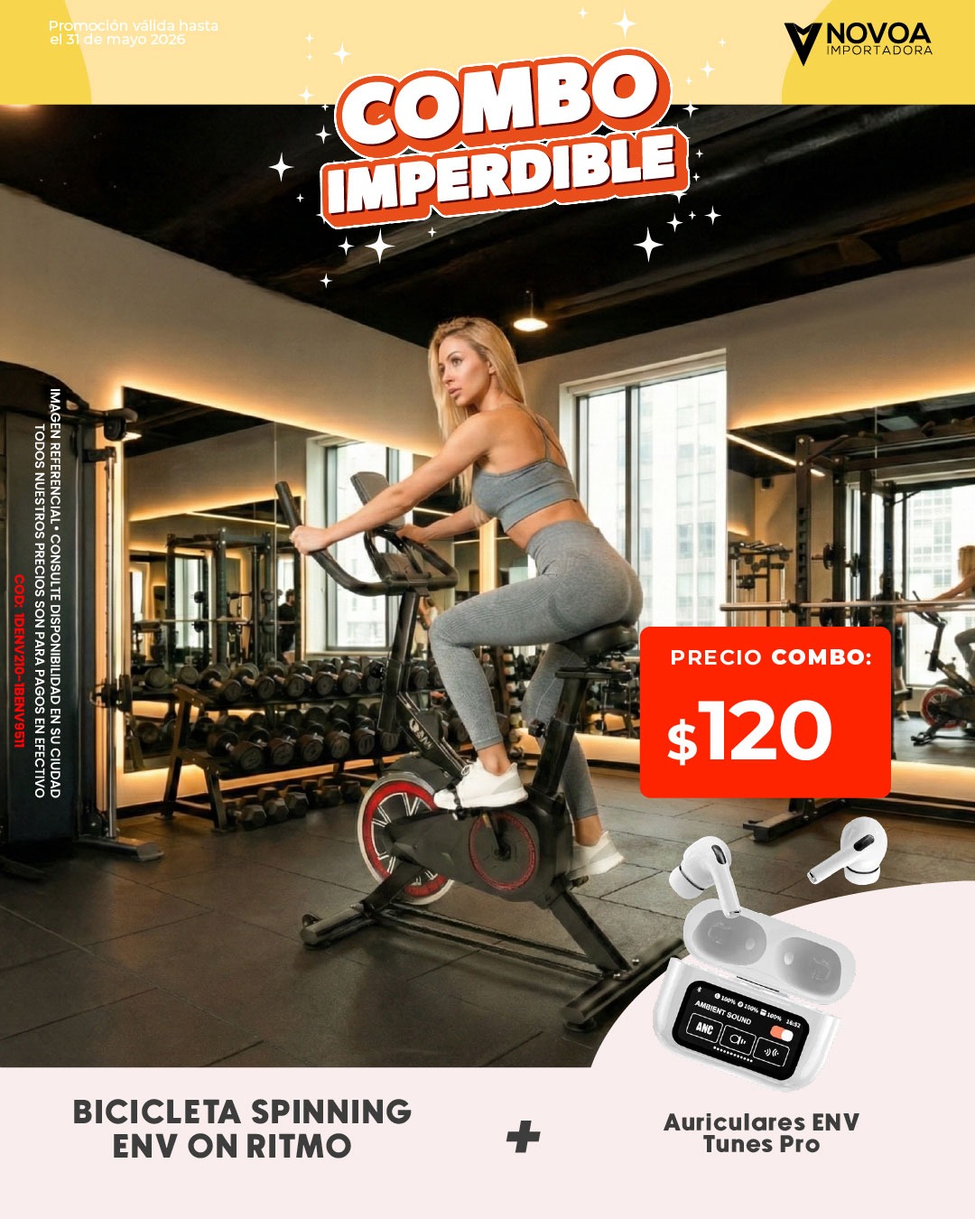 Importadora Novoa Facebook ad: Tu entrenamiento comienza hoy