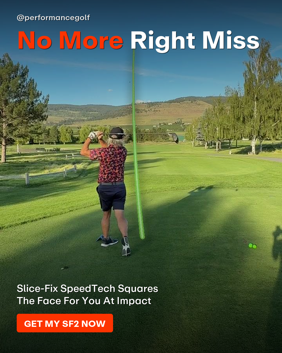Performance Golf Facebook ad
