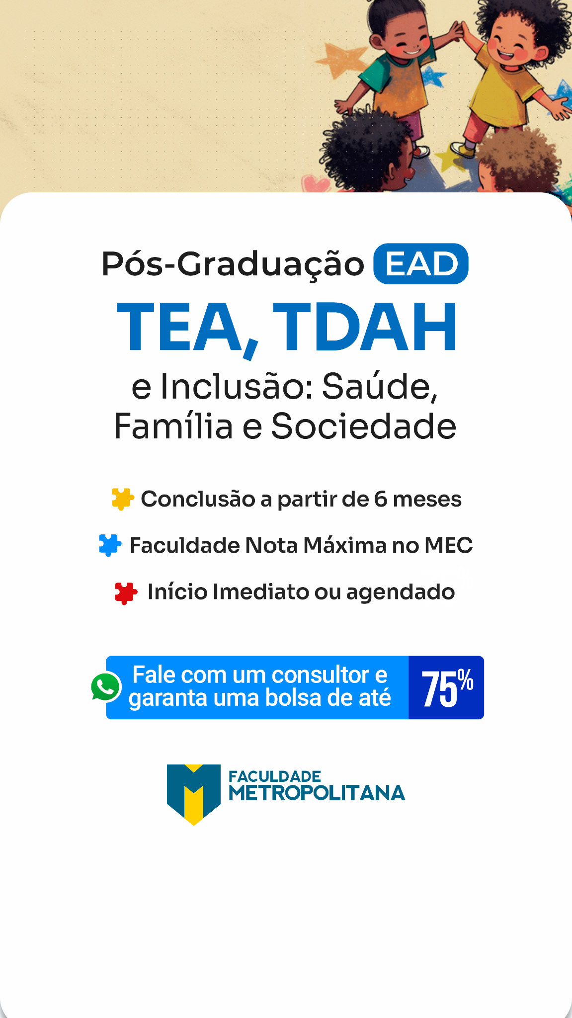 Faculdade Metropolitana Facebook ad