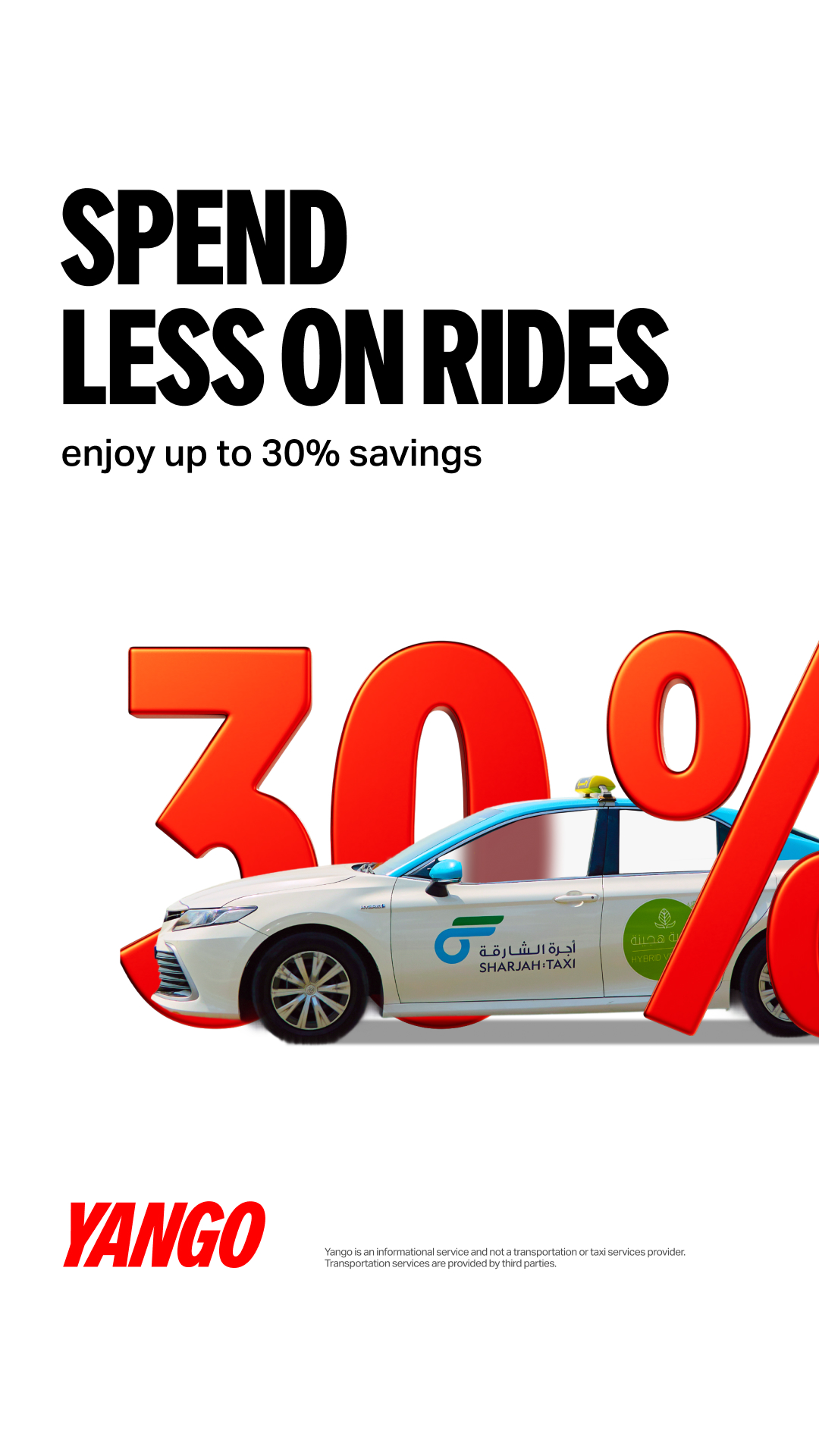 Yango UAE Facebook ad