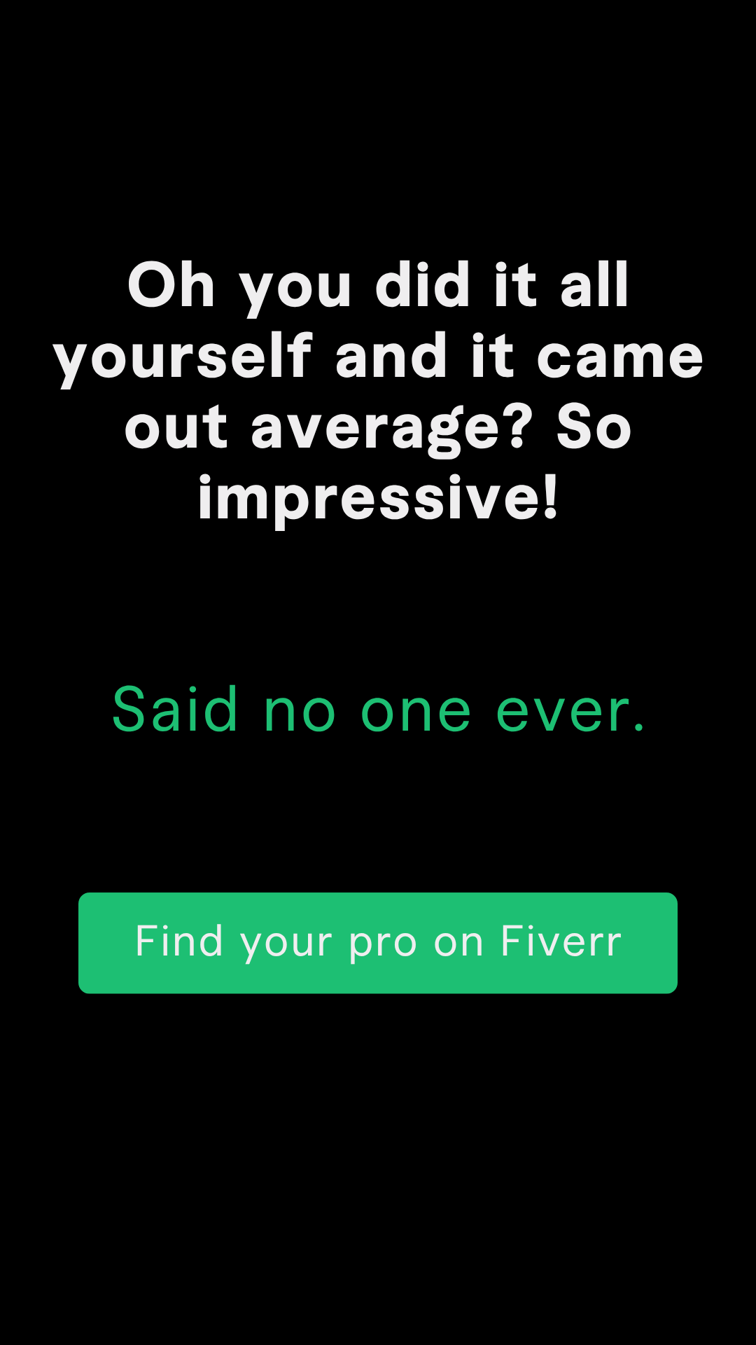 Fiverr Facebook ad