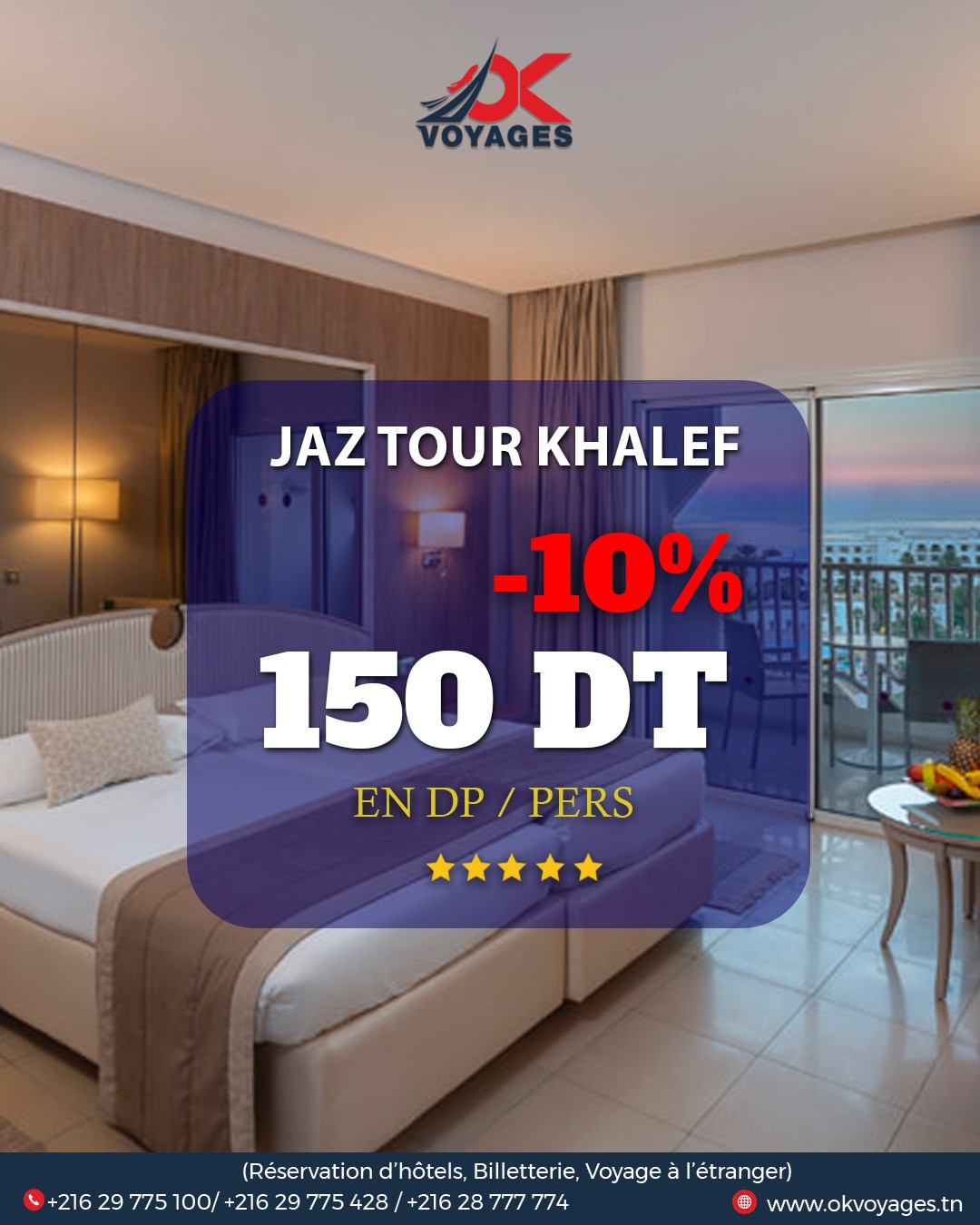 OK Voyages Facebook ad: Destination Sousse: Les vacances dont ils rêvent!