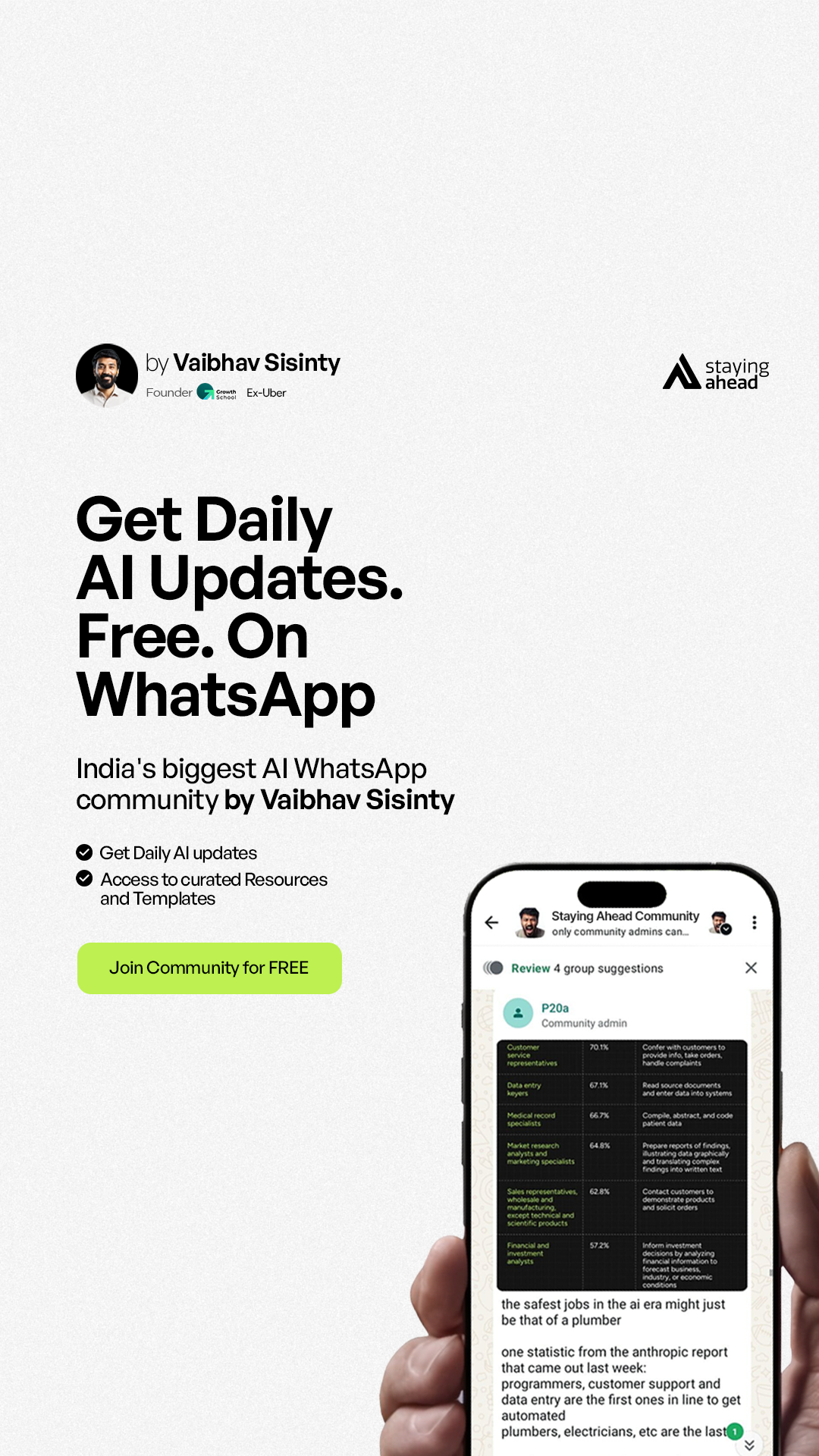 Vaibhav Sisinty Facebook ad
