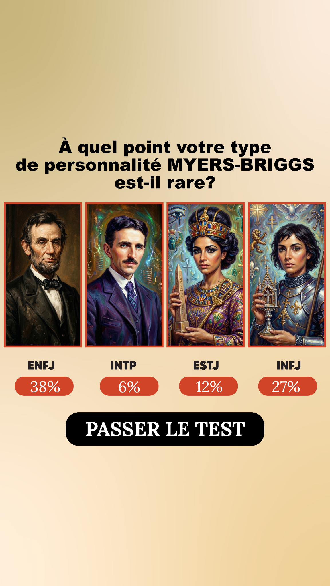 Personality Type Facebook ad
