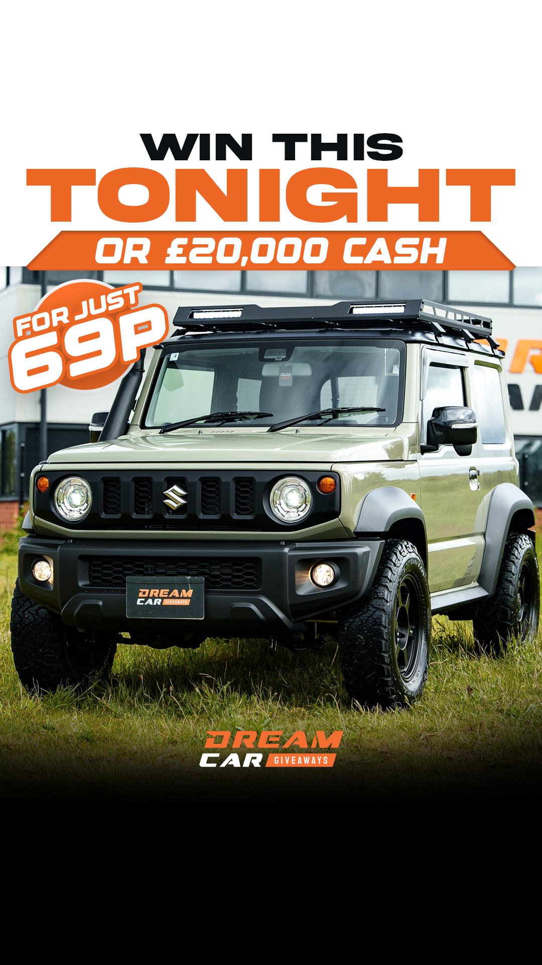 Dream Car Giveaways Facebook ad