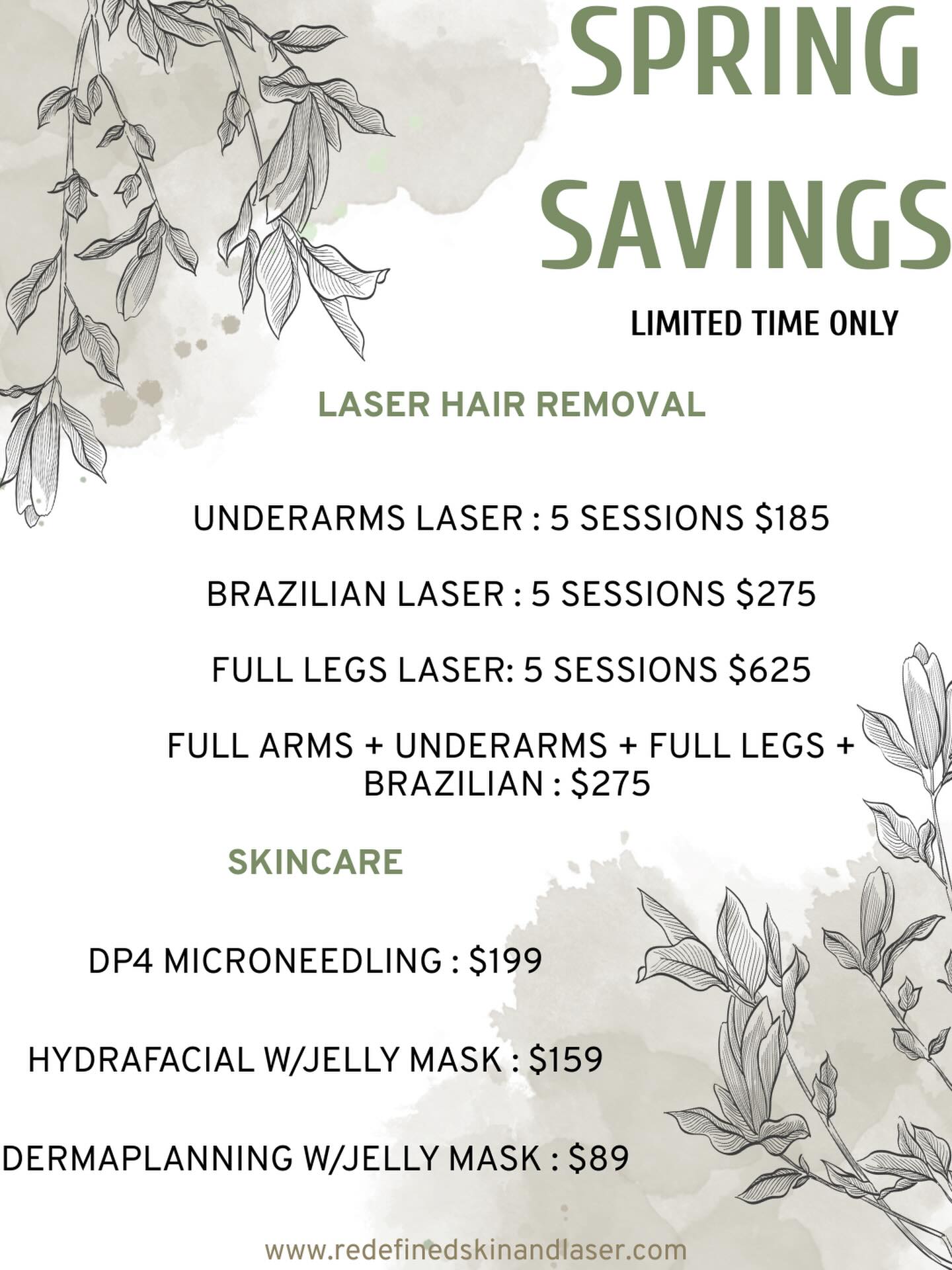 Redefined Skin and Laser Clinic Facebook ad