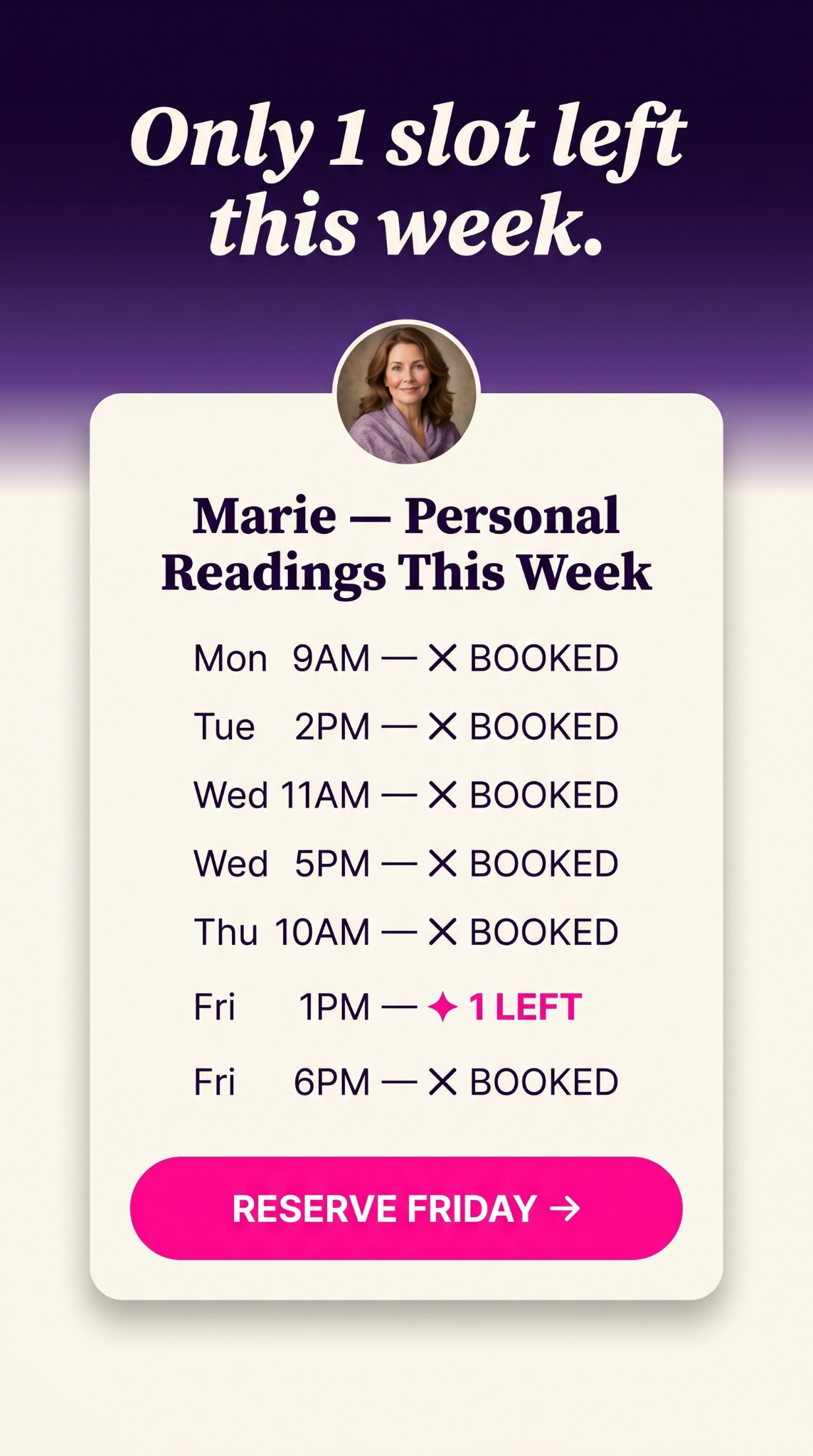 Try Psychic Marie Facebook ad