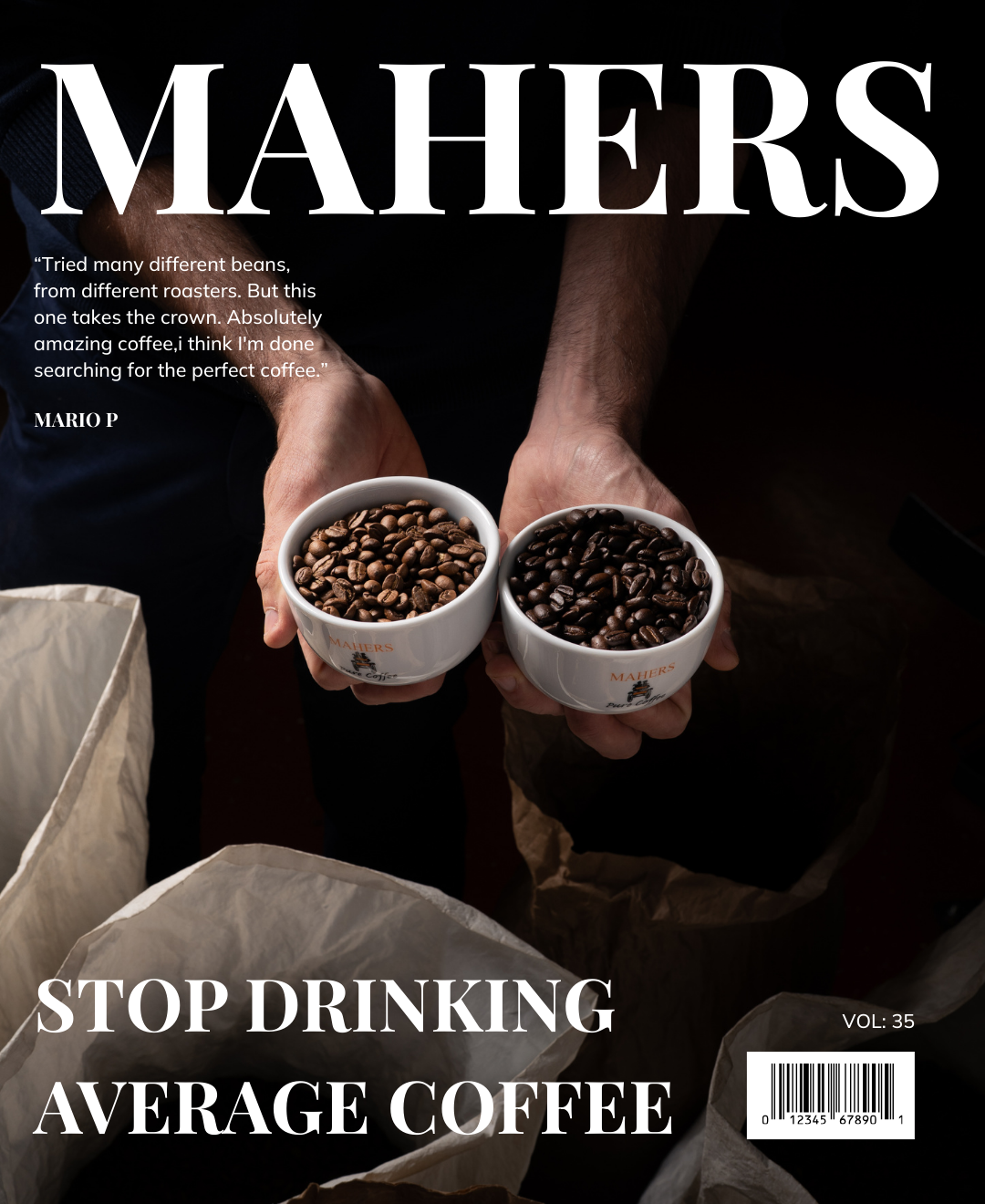 Mahers Pure Coffee Facebook ad