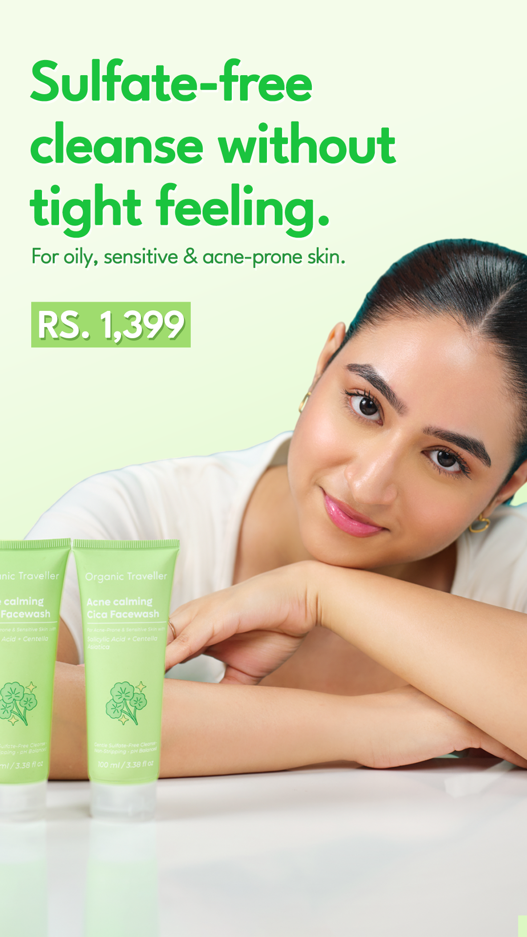 Organic Traveller - Skincare Facebook ad