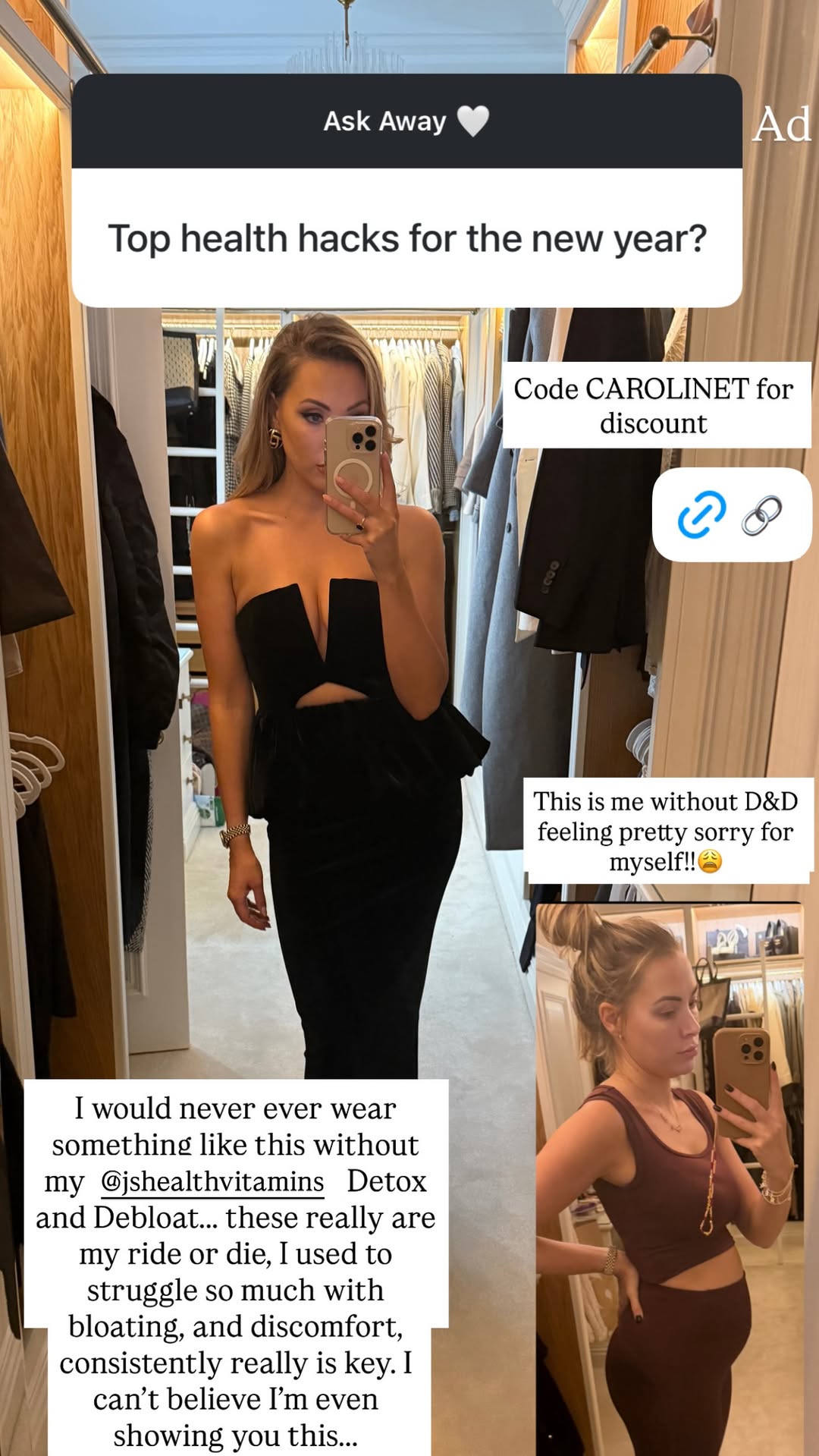 Caroline Thomas Facebook ad