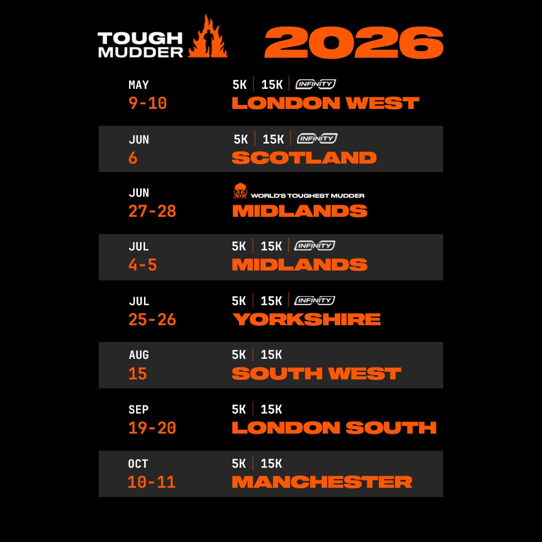 Tough Mudder UK Facebook ad: Find an Event Near You