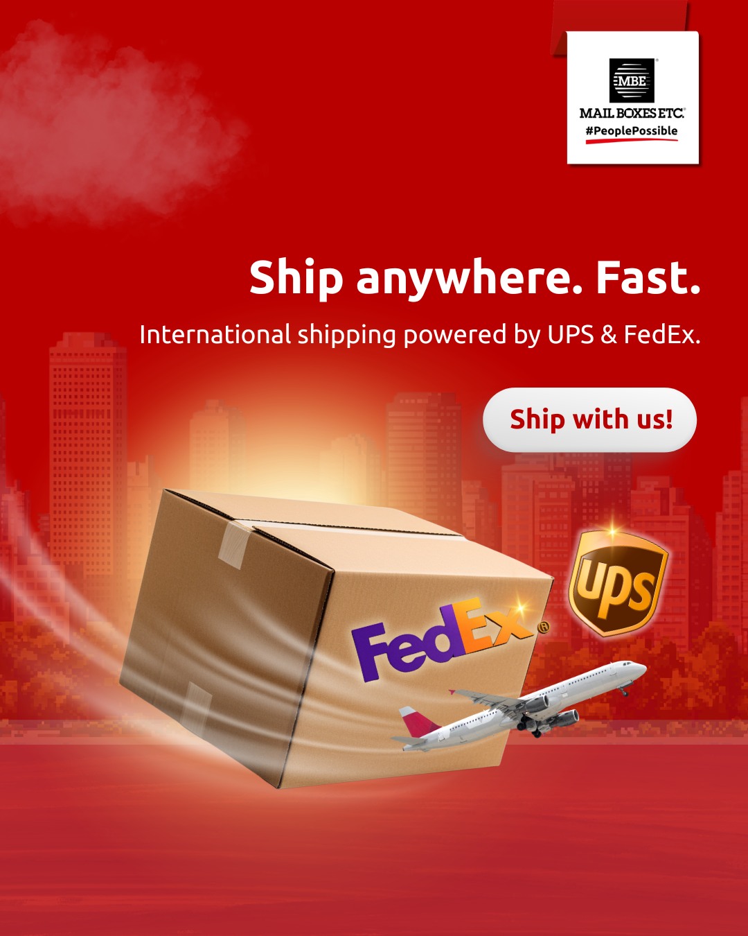 Mail Boxes Etc. - Philippines Facebook ad: Send documents, gifts, or business shipments anywhere in…