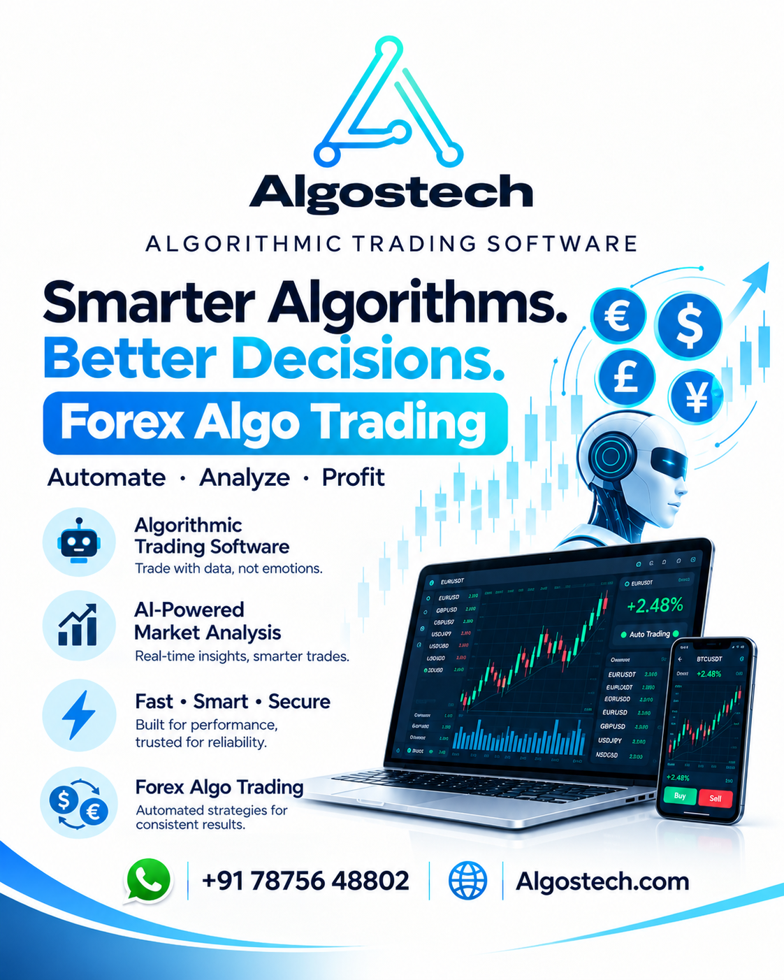 Algostech Facebook ad: Algorithmic Trading Software