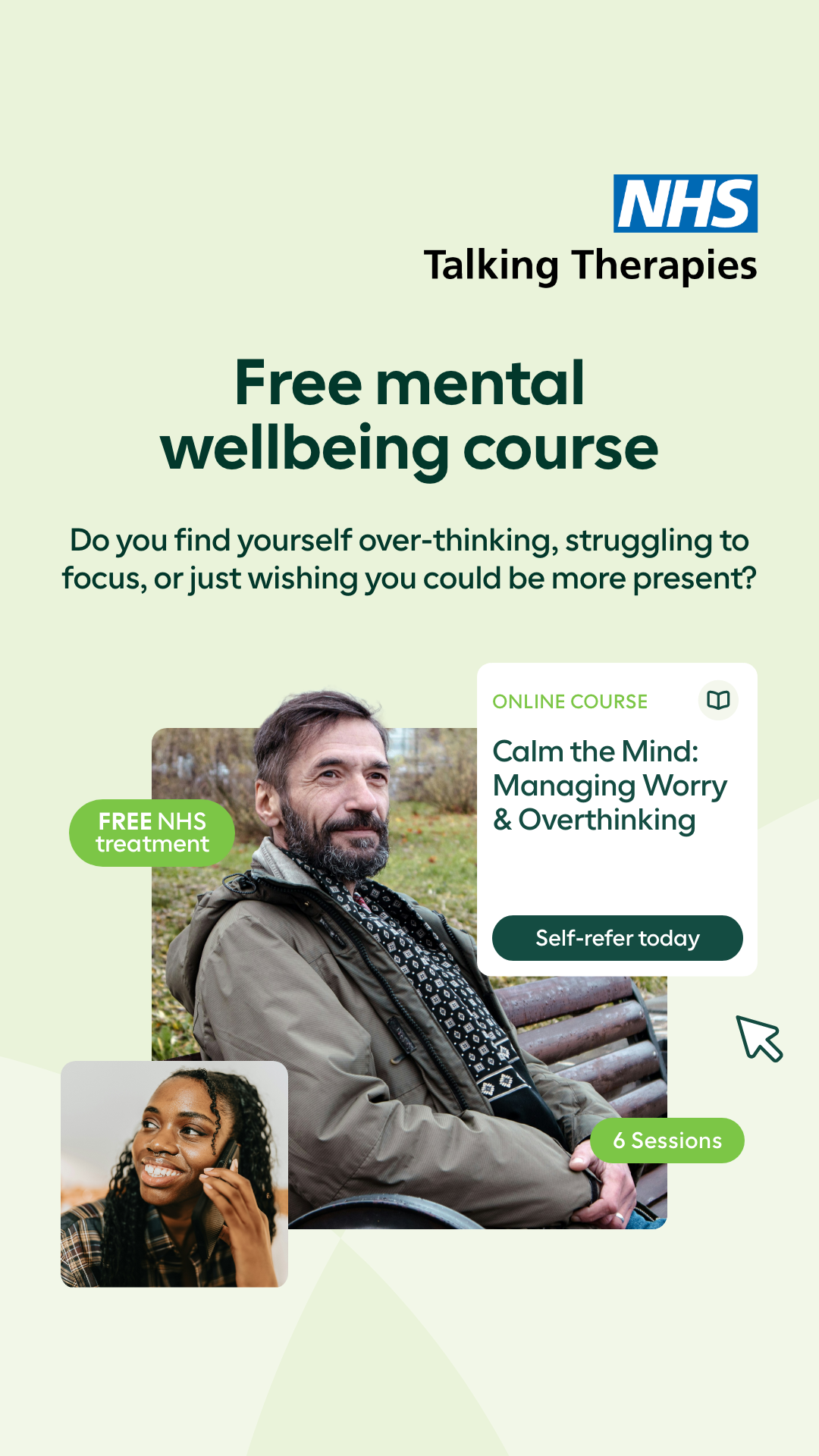 NHS Talking Therapies by Vita Health Group Facebook ad