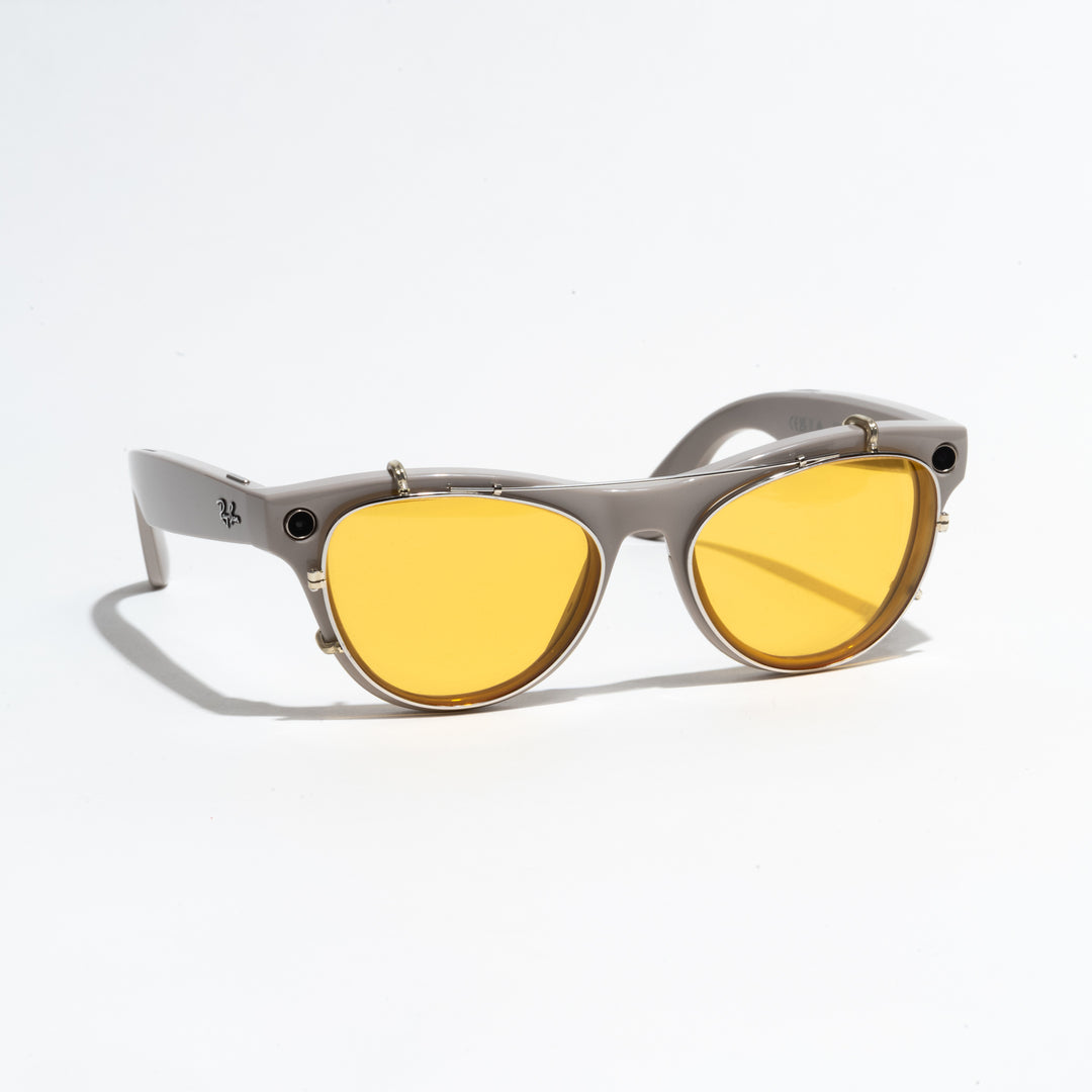 LayerOptics Facebook ad: Custom clip-on lenses for Meta Ray-Bans.