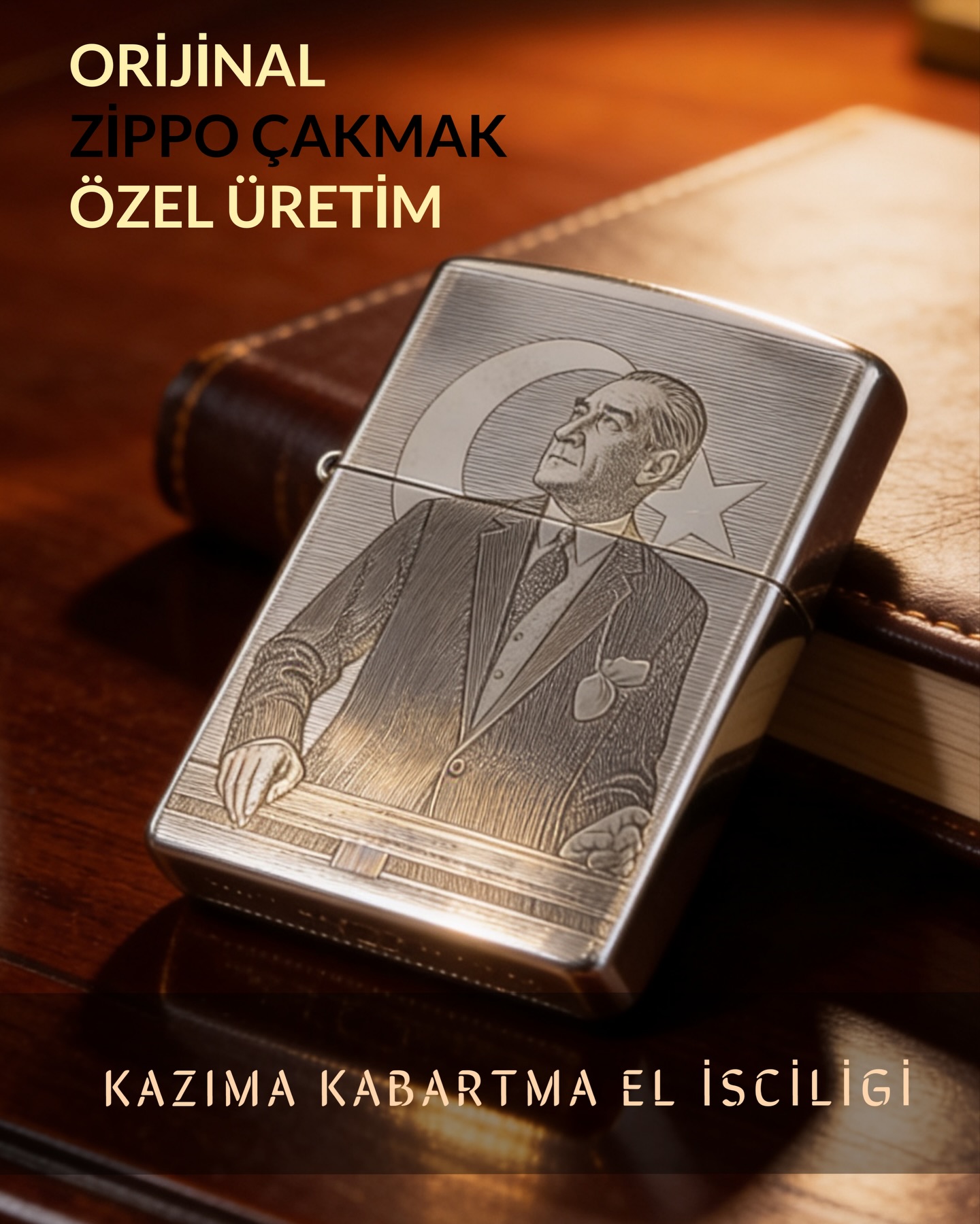 Göğün Asil Çocukları Gümüş Facebook ad: Kişiye Özel Yapım Orijinal Zippo Çakmak