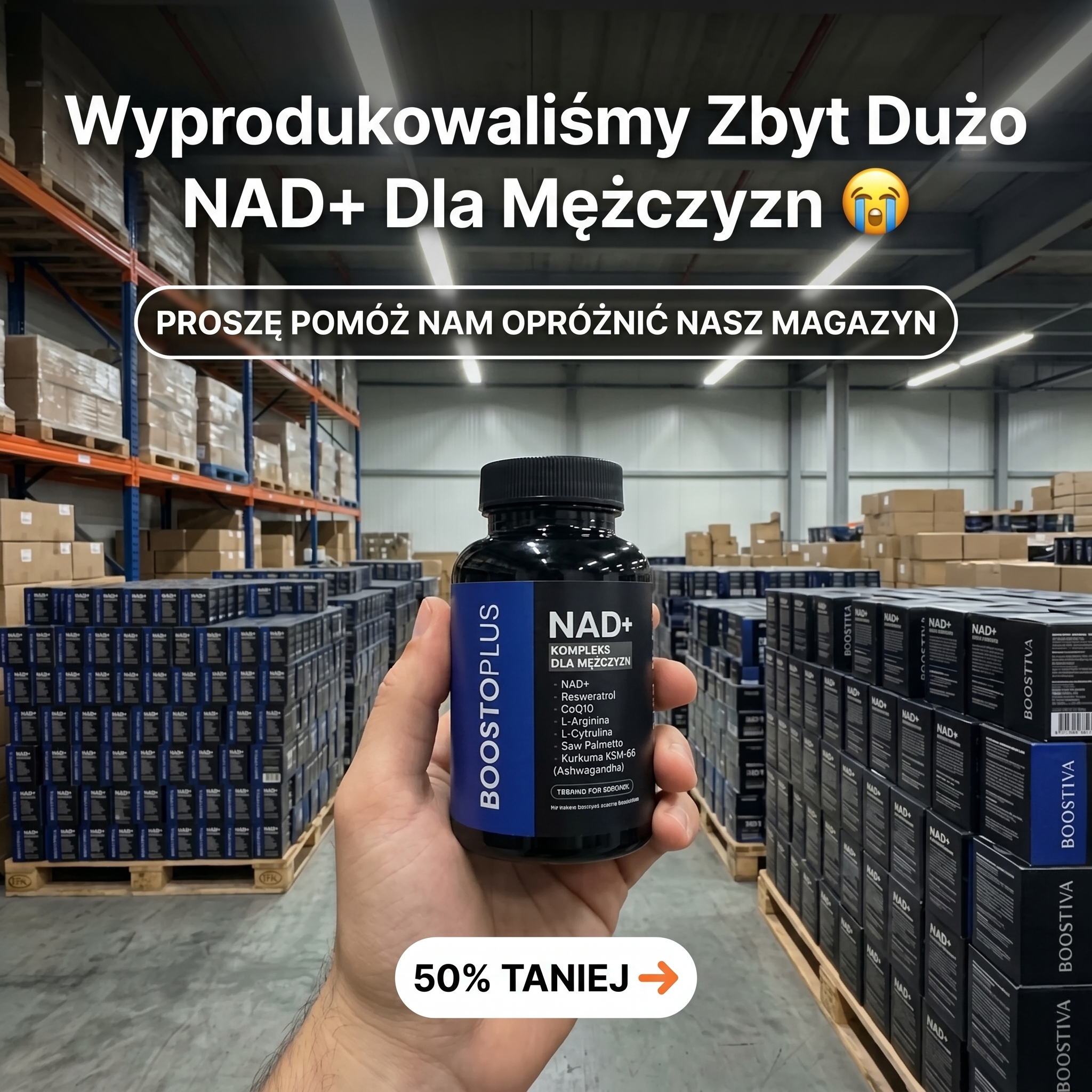 Lek. Marta Sonewska Facebook ad: NAD+ dla mężczyzn, o którym wszyscy mówią