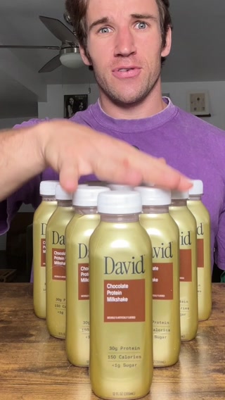 David Protein Facebook ad: 30g Protein. 140-150 Calories. <1g Sugar.