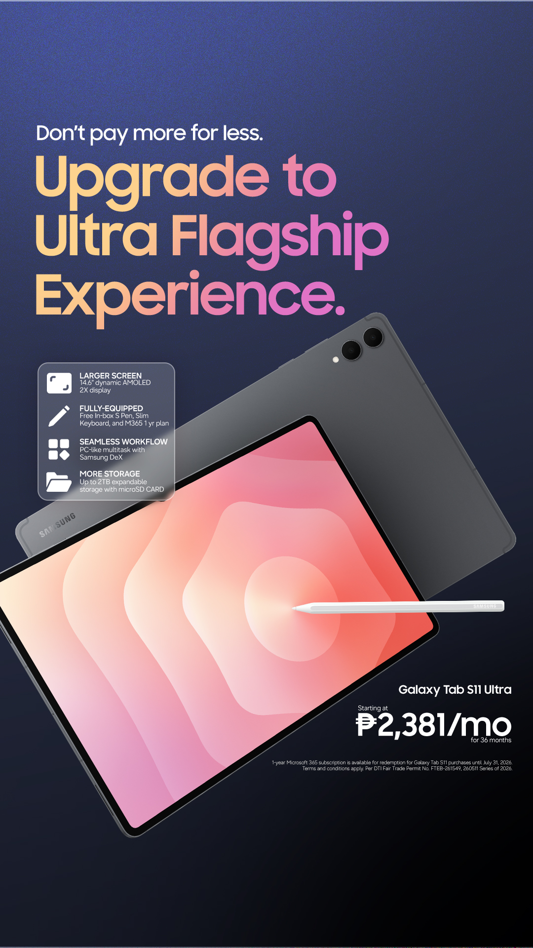 Samsung Facebook ad