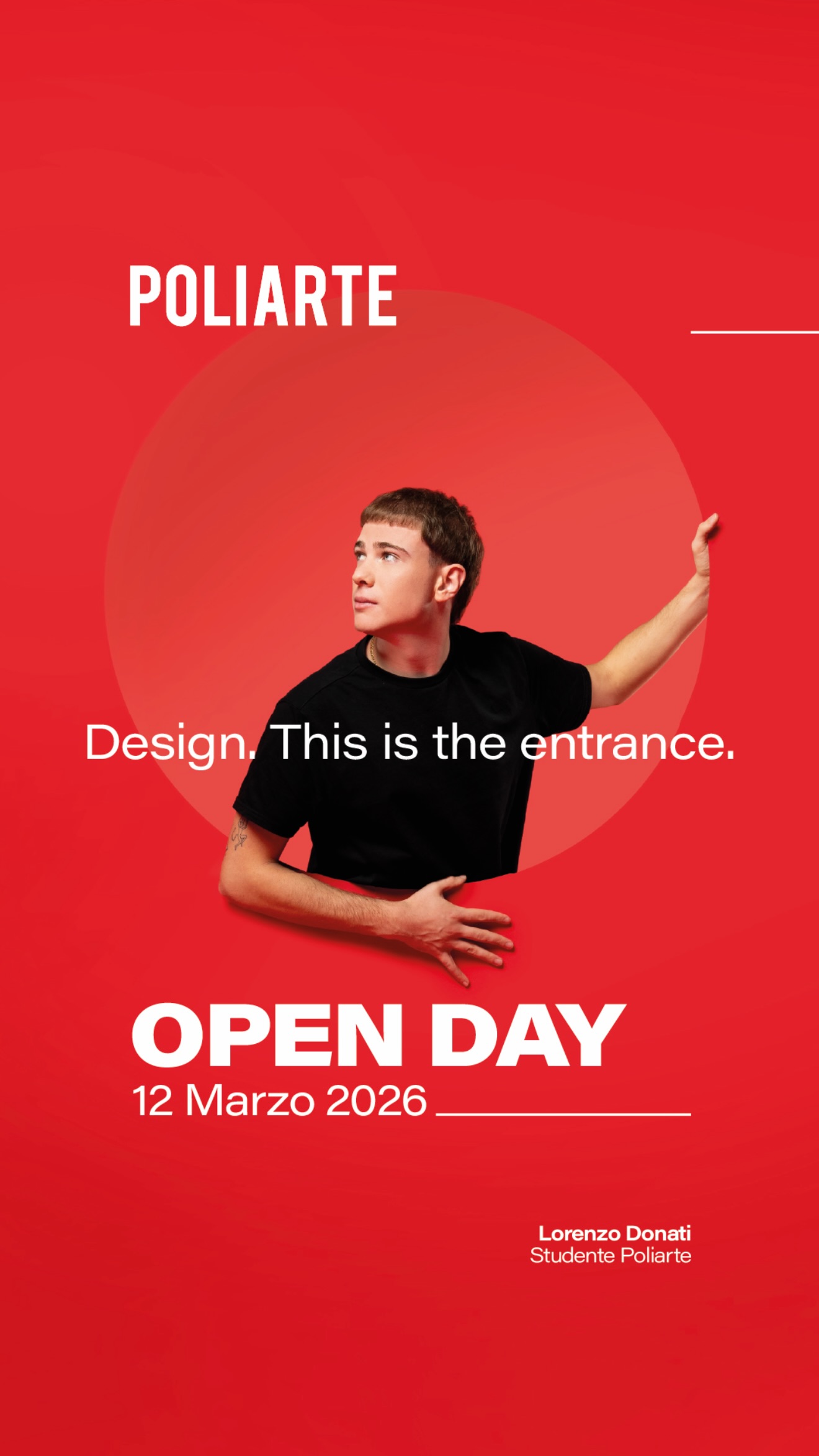 Poliarte Accademia di Belle Arti Design Facebook ad: Poliarte | Giovedì 12 Marzo 2026 - Open-day dell'Accademia…
