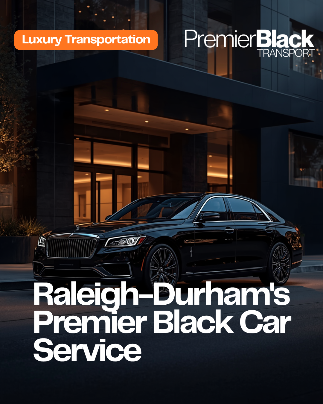 ridepremierblack Facebook ad: Luxury transportation designed for business travel…