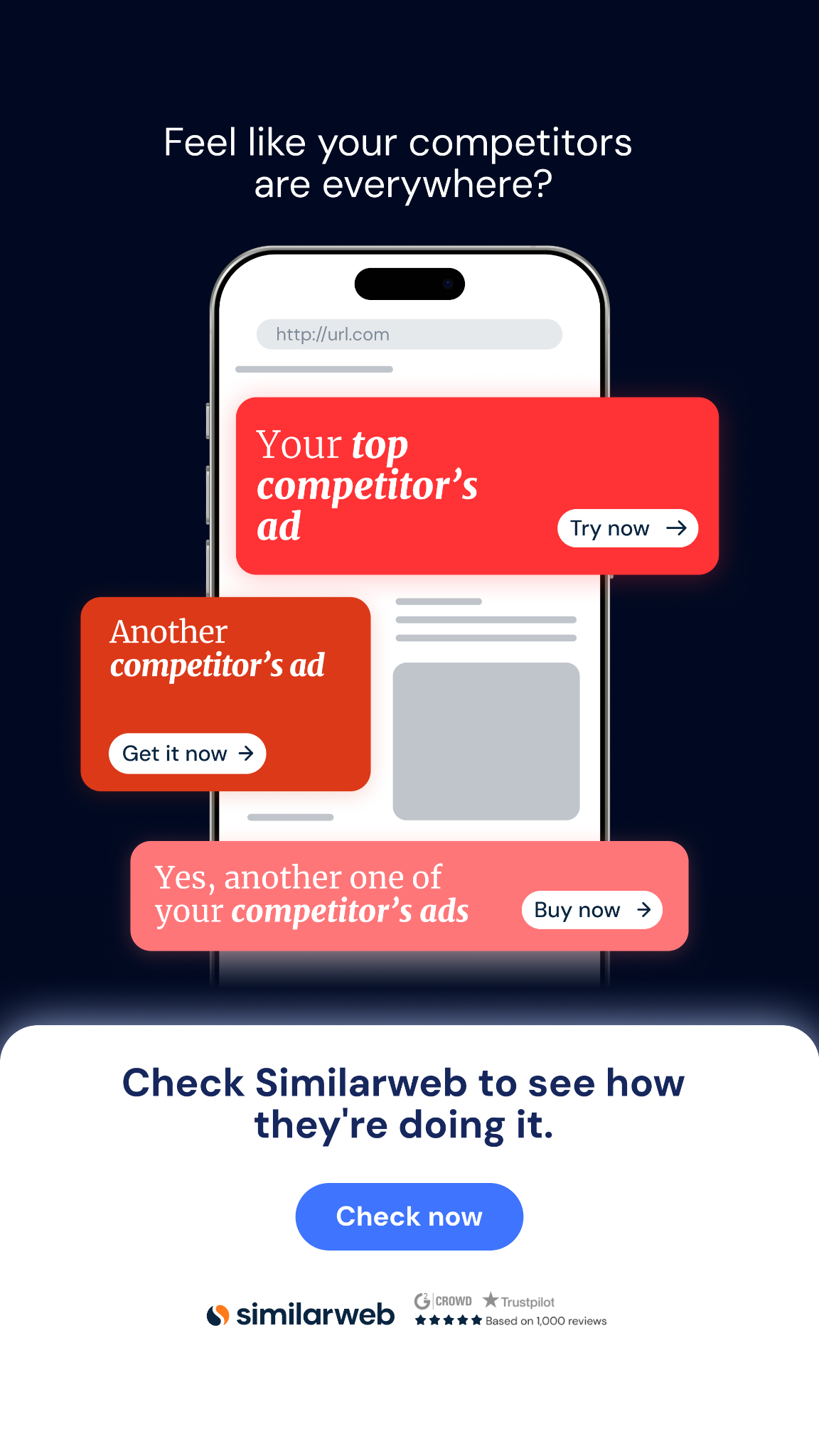 Similarweb Facebook ad