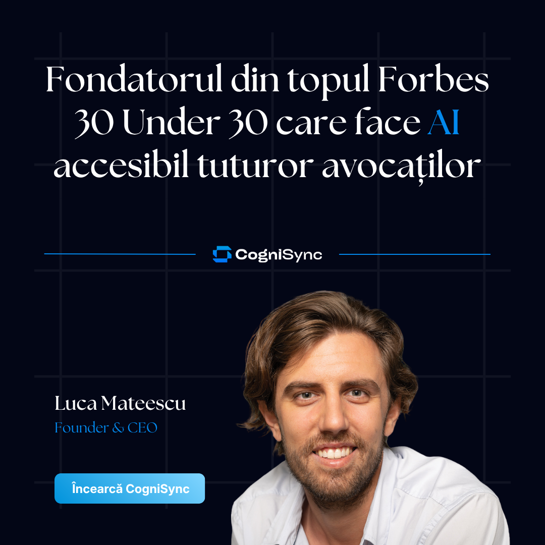 CogniSync AI Facebook ad: AI pentru avocați independenți, 69 USD/lună