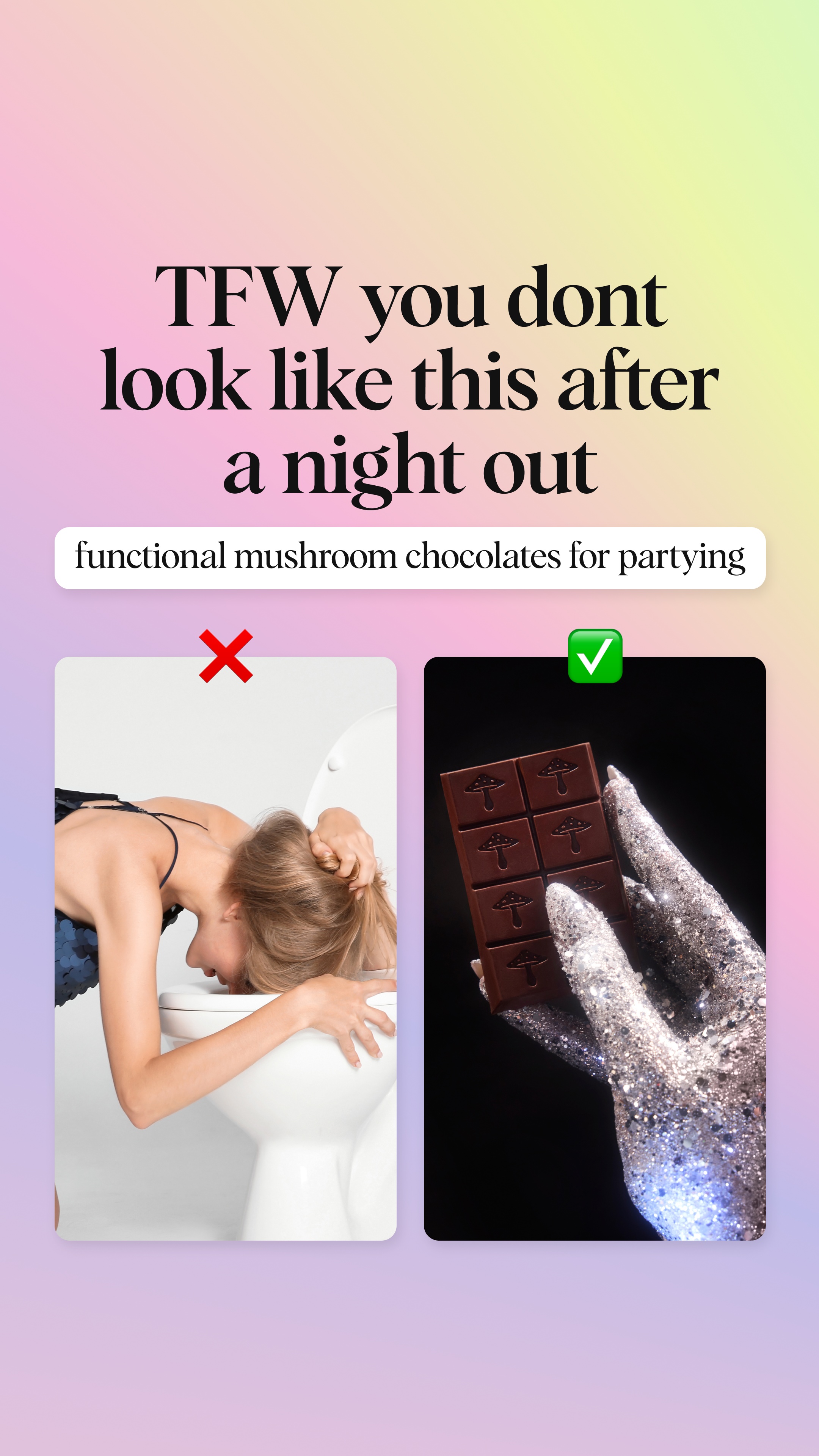 Alice Mushrooms Facebook ad