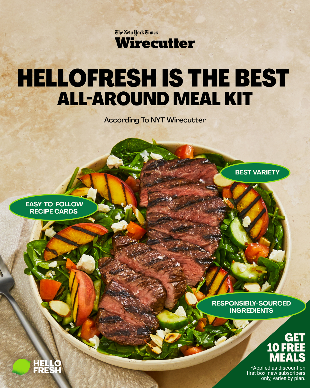 HelloFresh Facebook ad