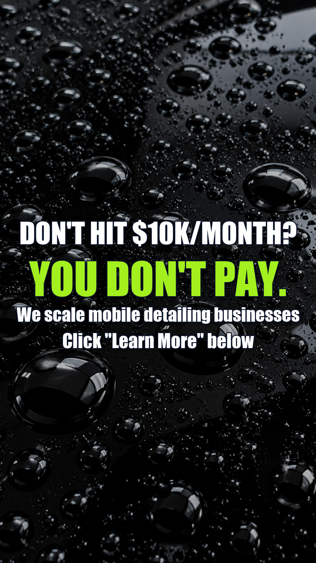 Rocket Detailer Facebook ad: For detailers going all in on their business.