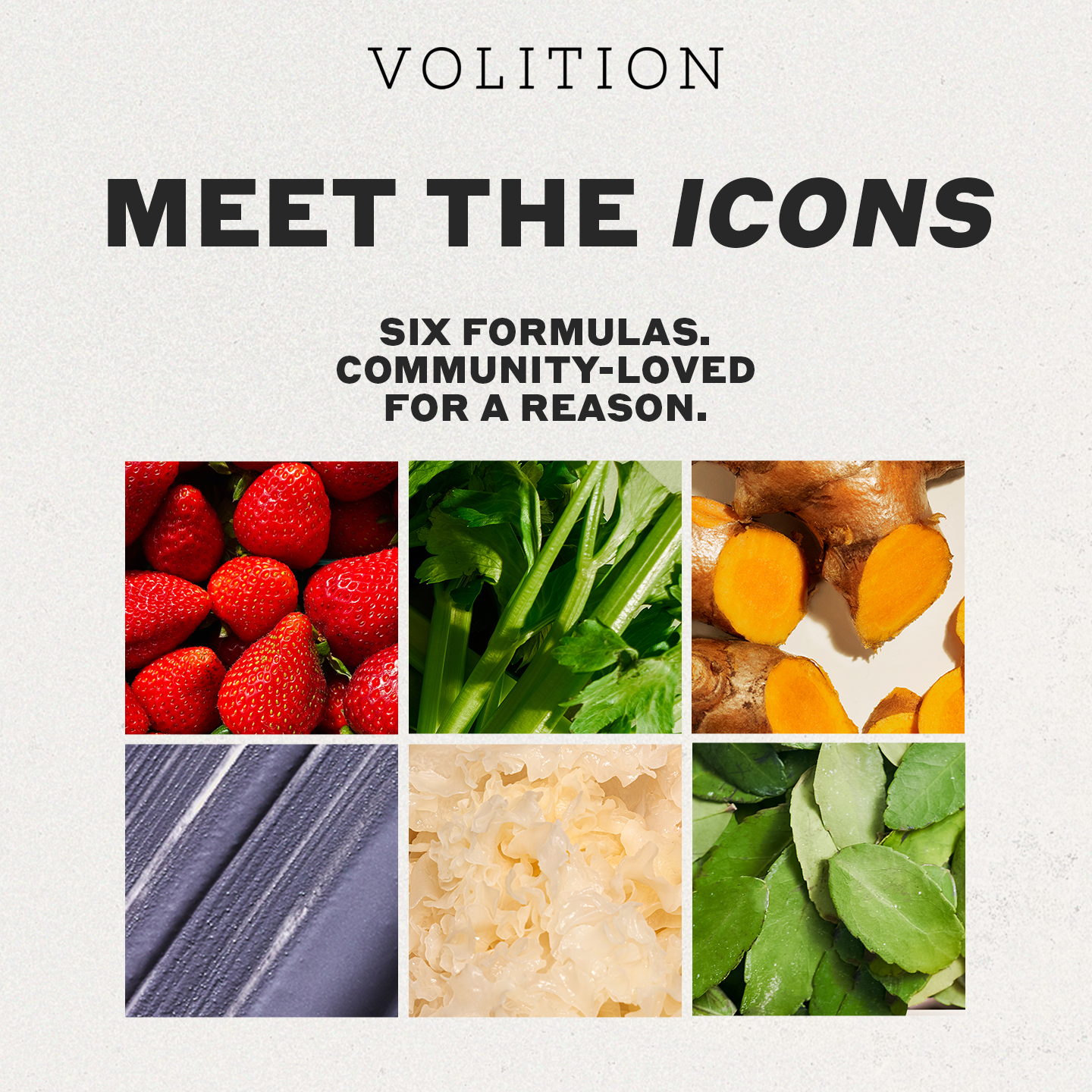 Volition Beauty Facebook ad: Vogue. Allure. WWD.