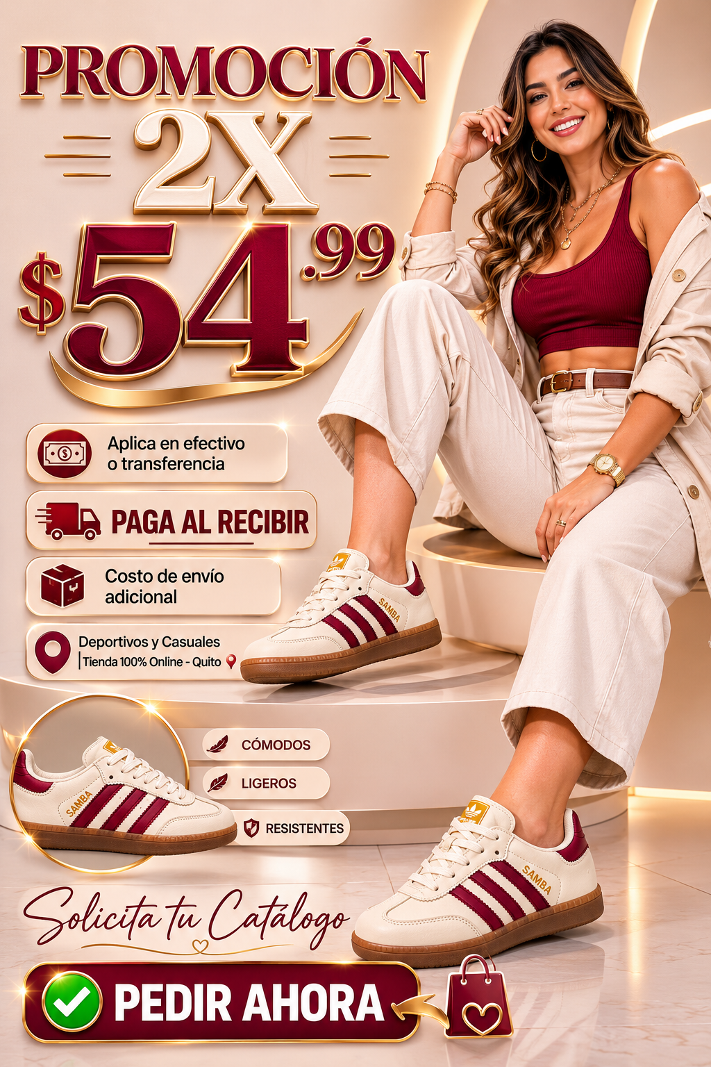 ABY'S STORE Facebook ad: ¿Por qué llevarte un solo par cuando puedes…