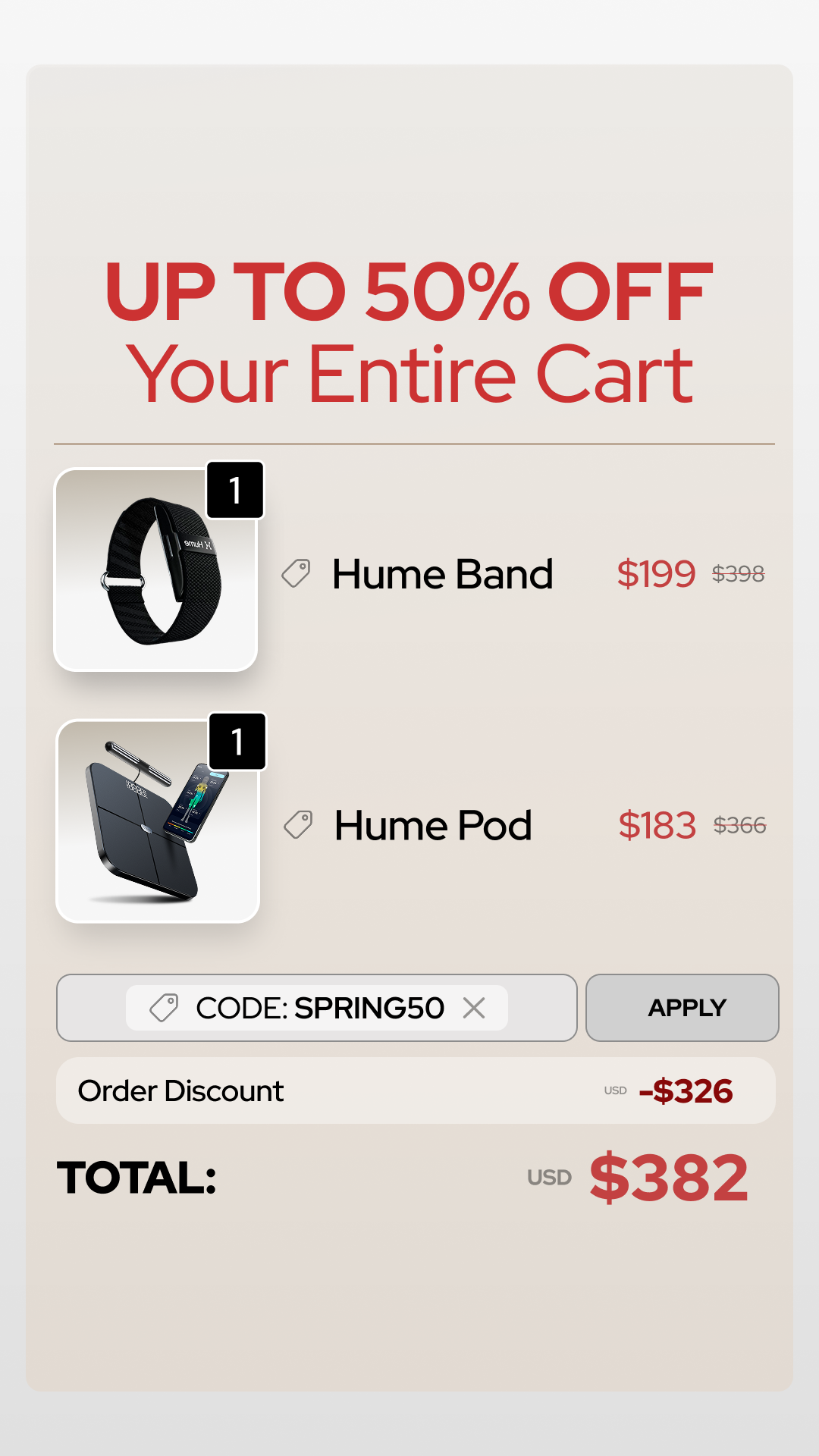 Hume Health Facebook ad