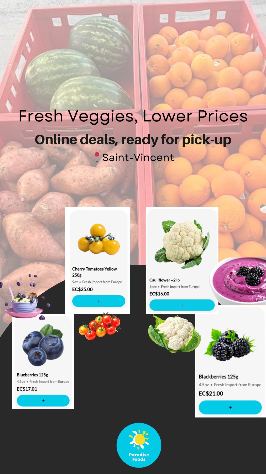Paradise Foods Facebook ad from Jan 29, 2026