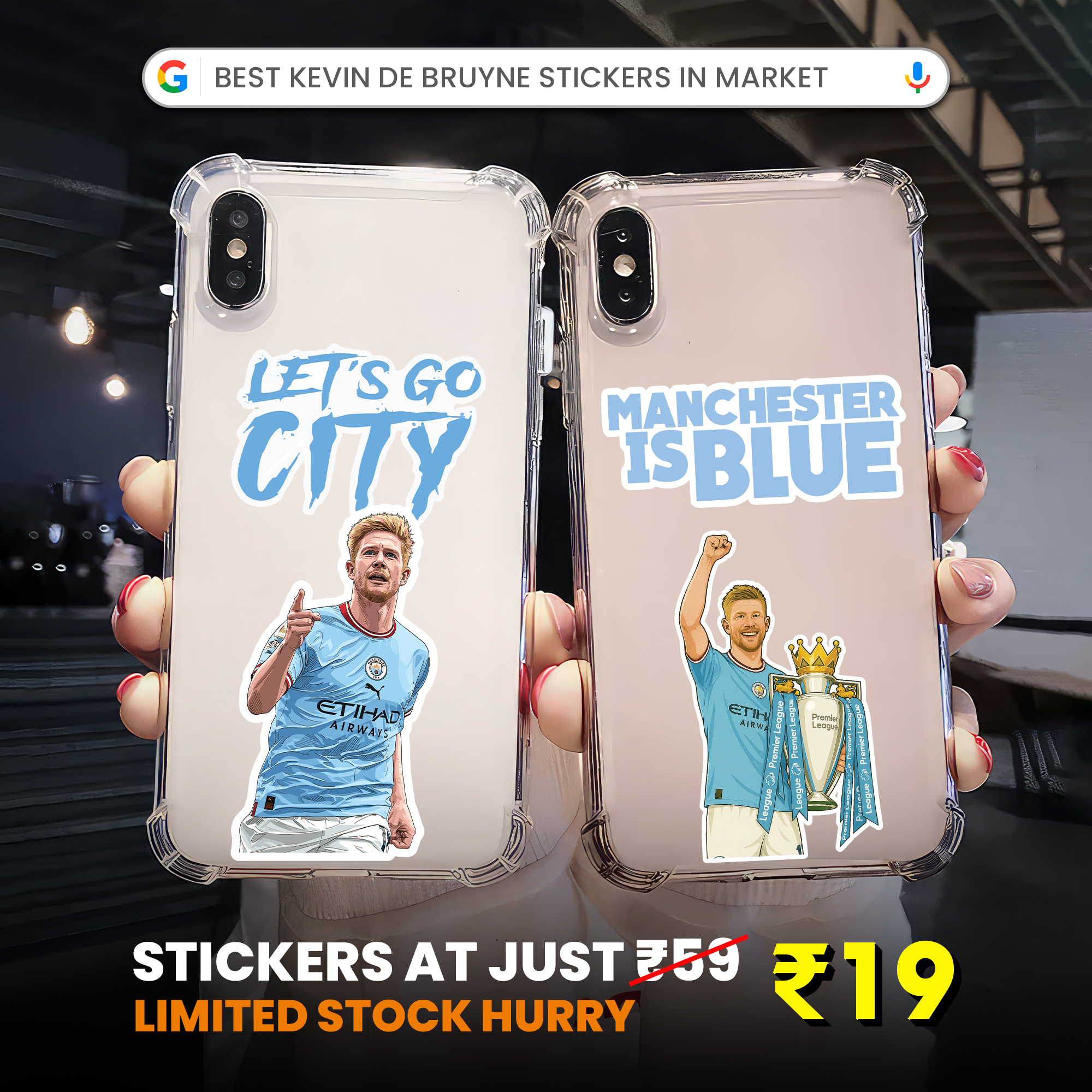 Sticky Funk Facebook ad: KDB: The Engine of Manchester!