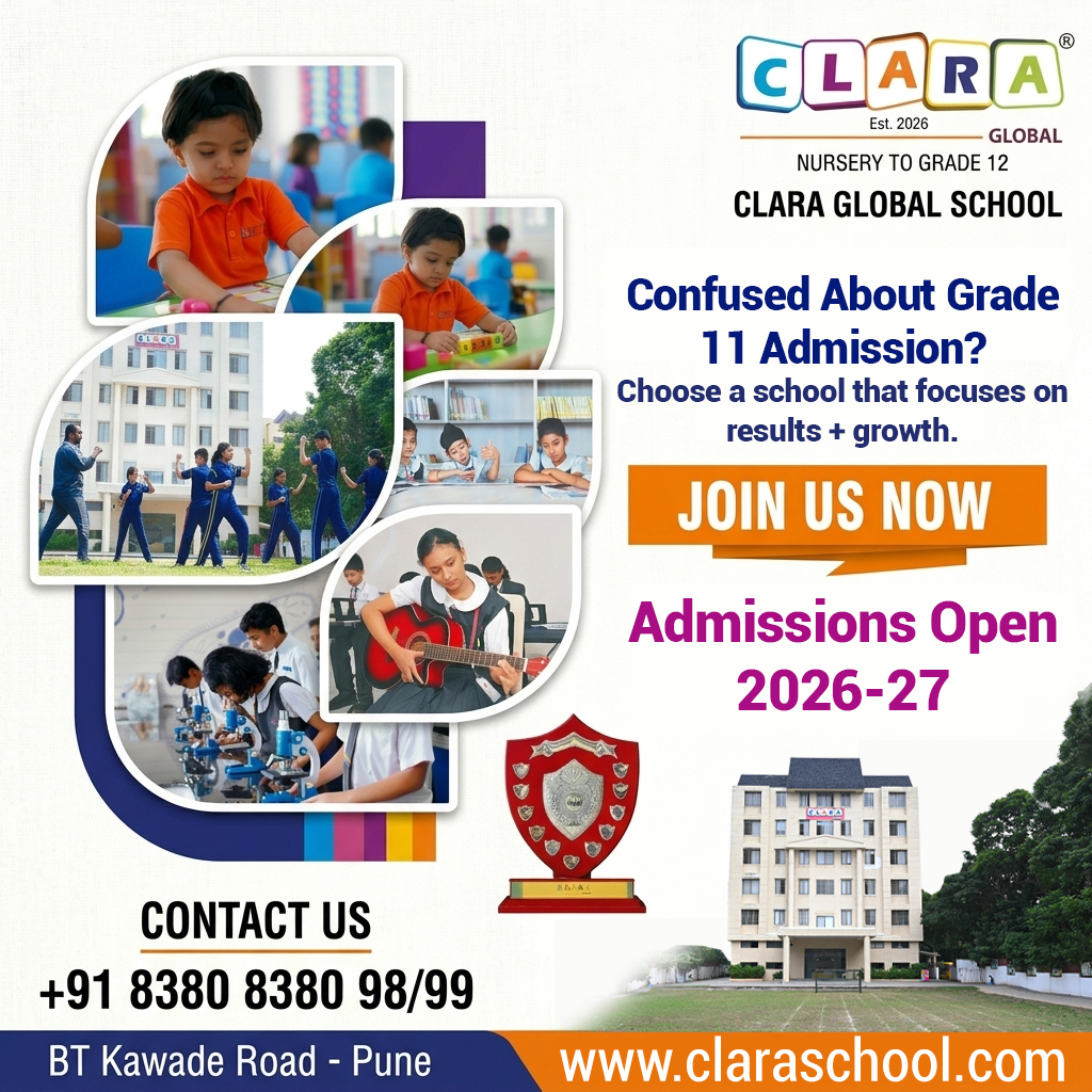 Clara Global School Facebook ad: Future-Ready CBSE School in Pune