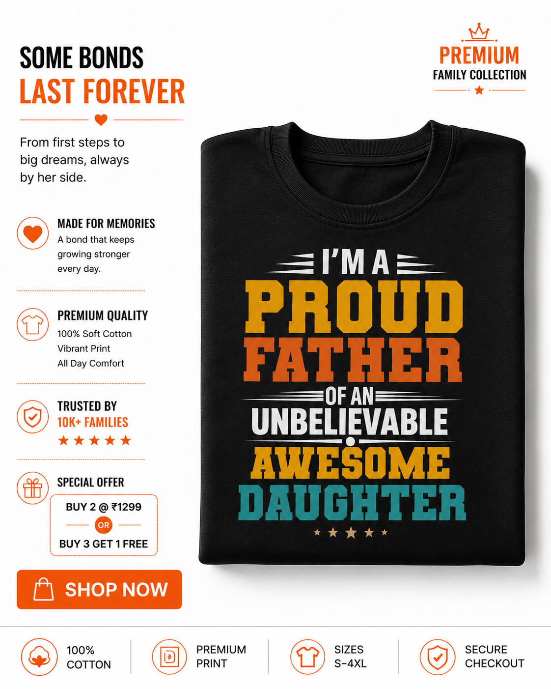 The Shophaul Facebook ad: Matching Family T-Shirts