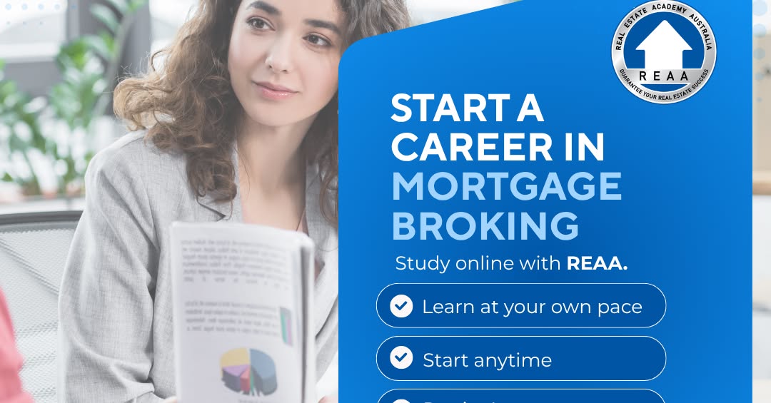 Real Estate Academy Australia - RTO 32426 Facebook ad: Start a Career in Mortgage Broking