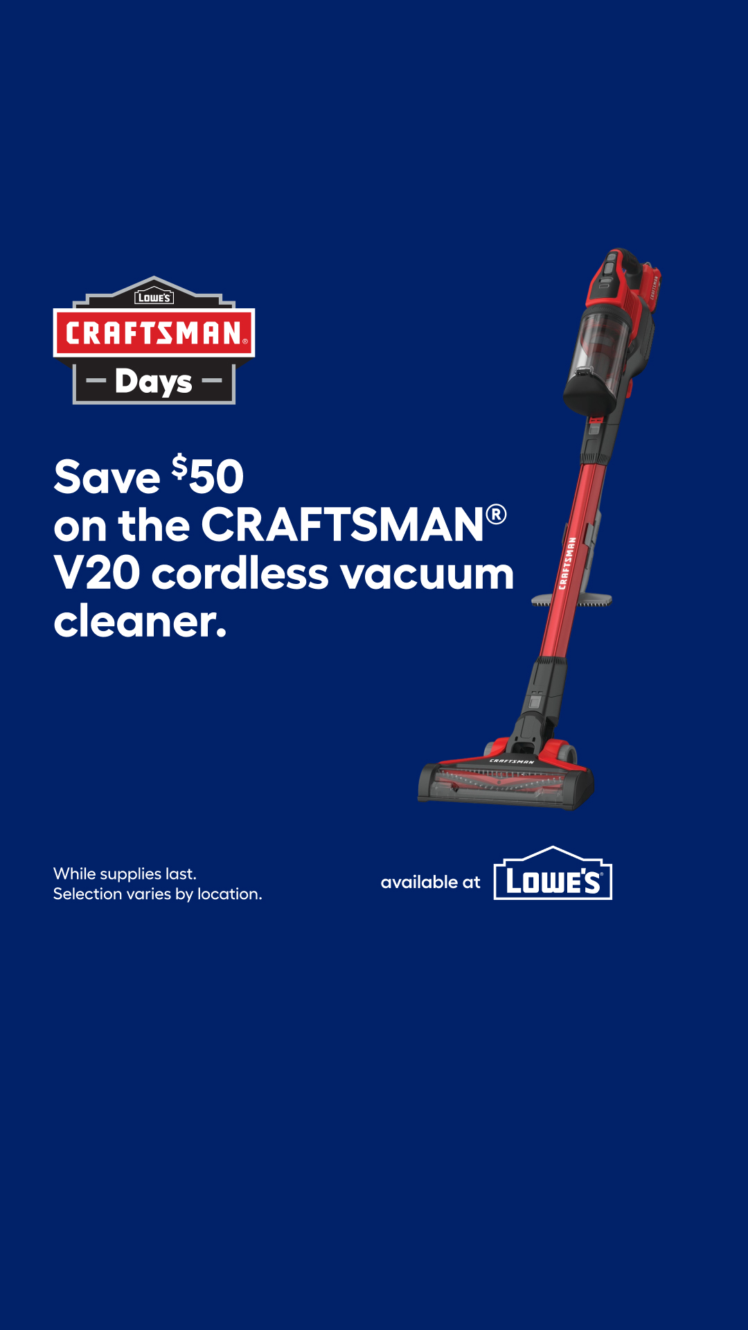 Lowe's Home Improvement Facebook ad