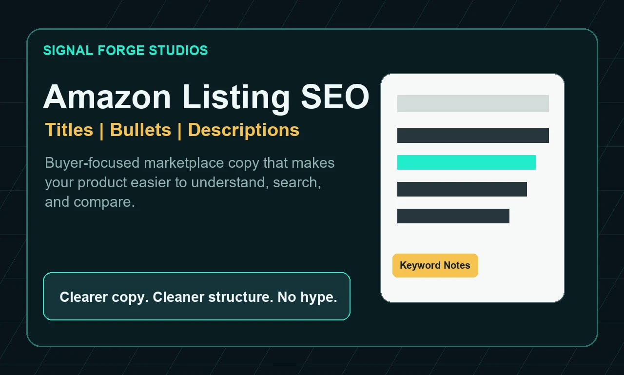 Promo4Aall Facebook ad: Bhova35: I will optimize your amazon listing title bullets…