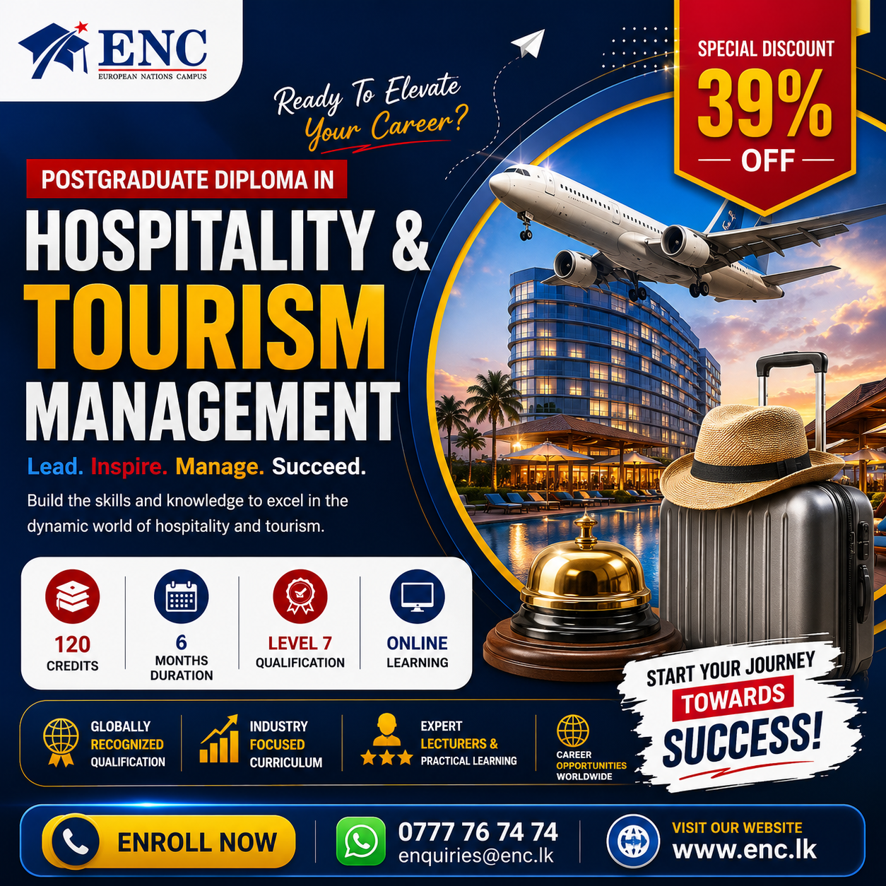 ENC Education - ENC Campus Facebook ad: Chat with us