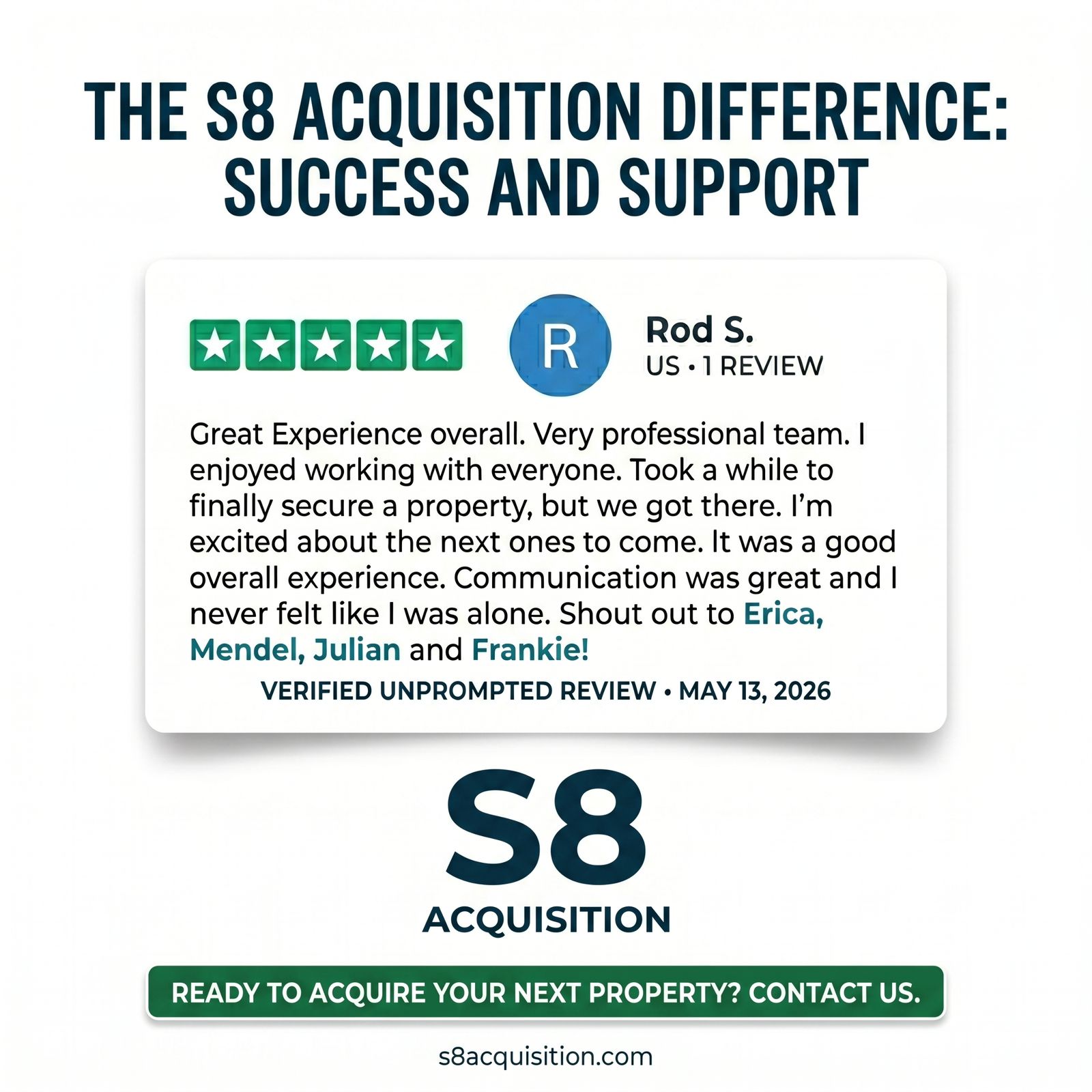 S8 Acquisition Facebook ad