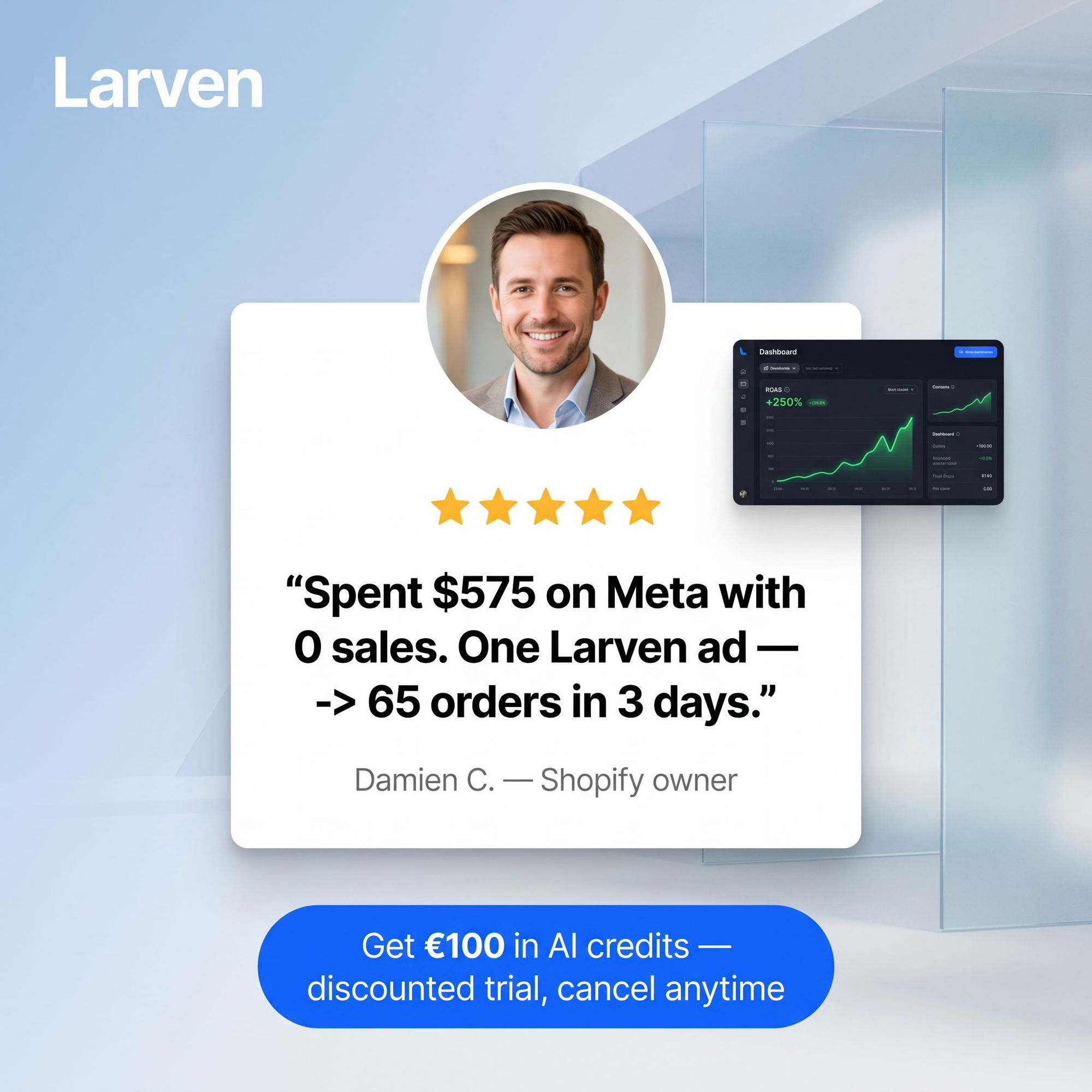 Larven AI Facebook ad