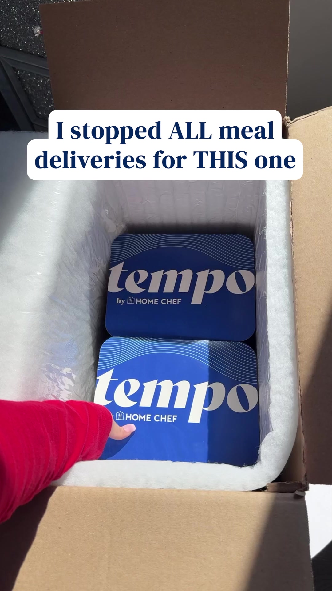 Tempo Meals Facebook ad: Now get 60% off Your First Box